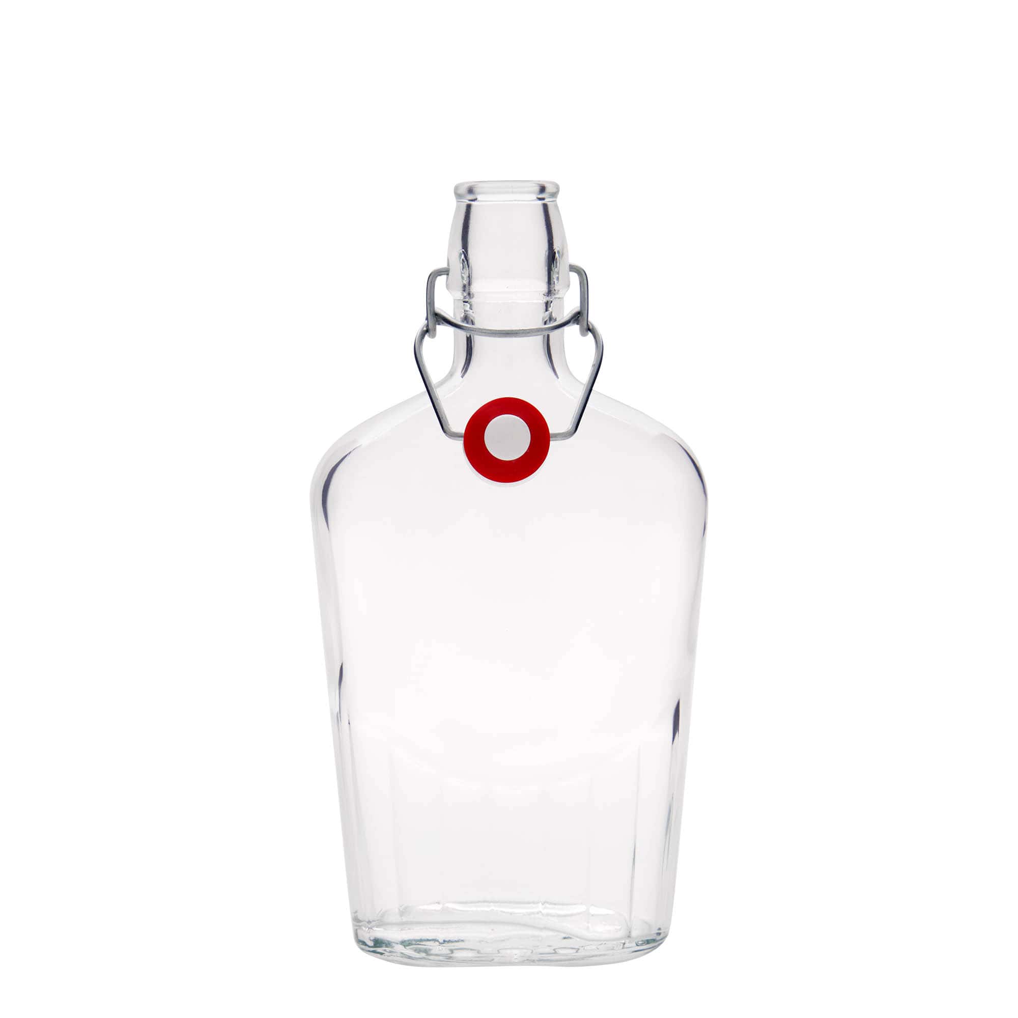 500 ml glazen fles 'Fiaschetta', ovaal, opening: beugelsluiting 500 ml glazen fles 'Fiaschetta', ovaal, opening: beugelsluiting