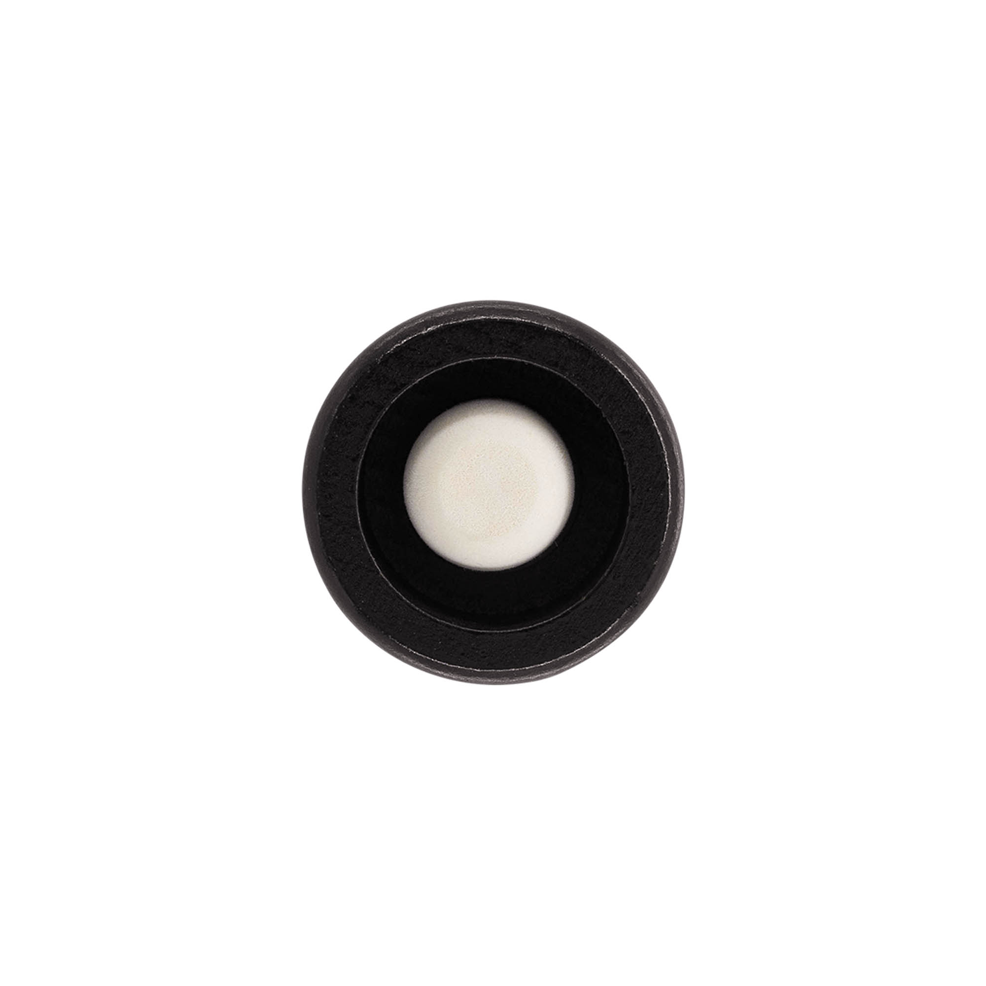 Handkurk 19 mm "Meloen", hout/PE, zwart, voor monding: kurk