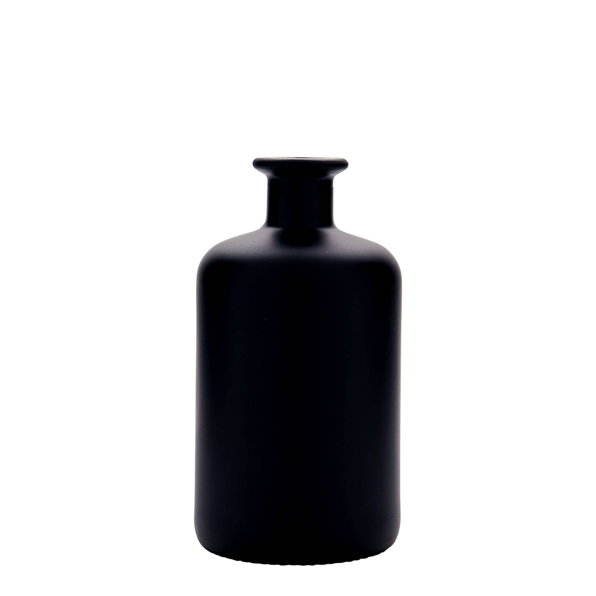 Glazen fles Apotheker, 500 ml, zwart, monding: kurk Glazen fles Apotheker, 500 ml, zwart, monding: kurk