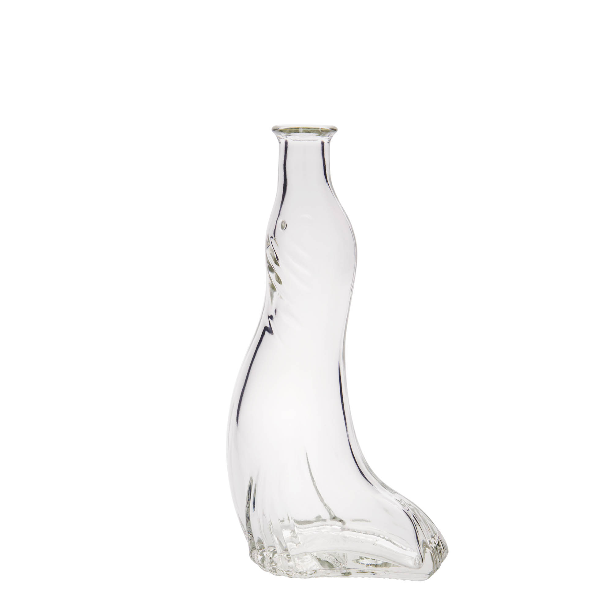 Glazen fles 'Zeehond', 200 ml, monding: kurk