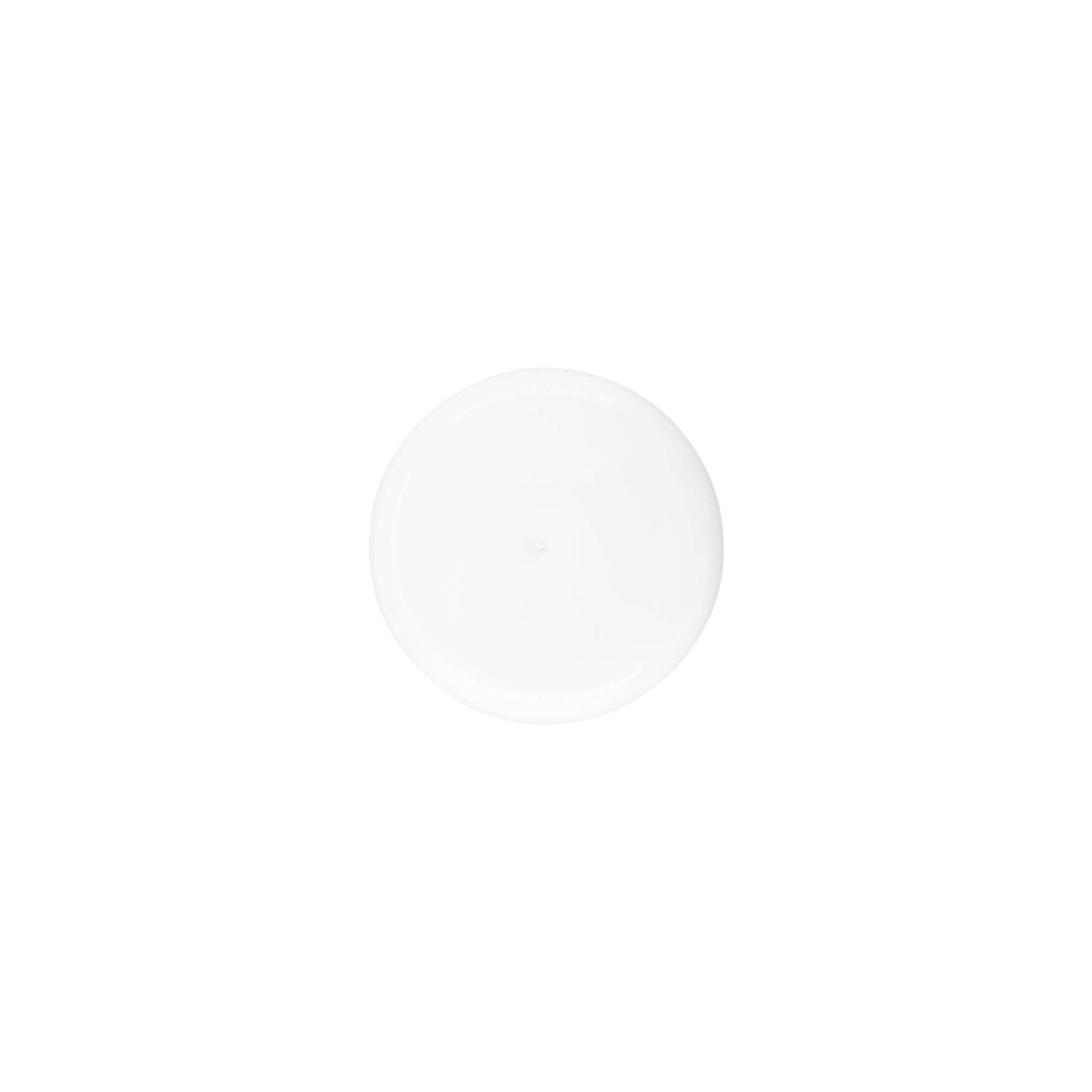 Schroefdop met spuitinzet, PP-kunststof, wit, voor mondstuk: 24/410 Schroefdop met spuitinzet, PP-kunststof, wit, voor mondstuk: 24/410