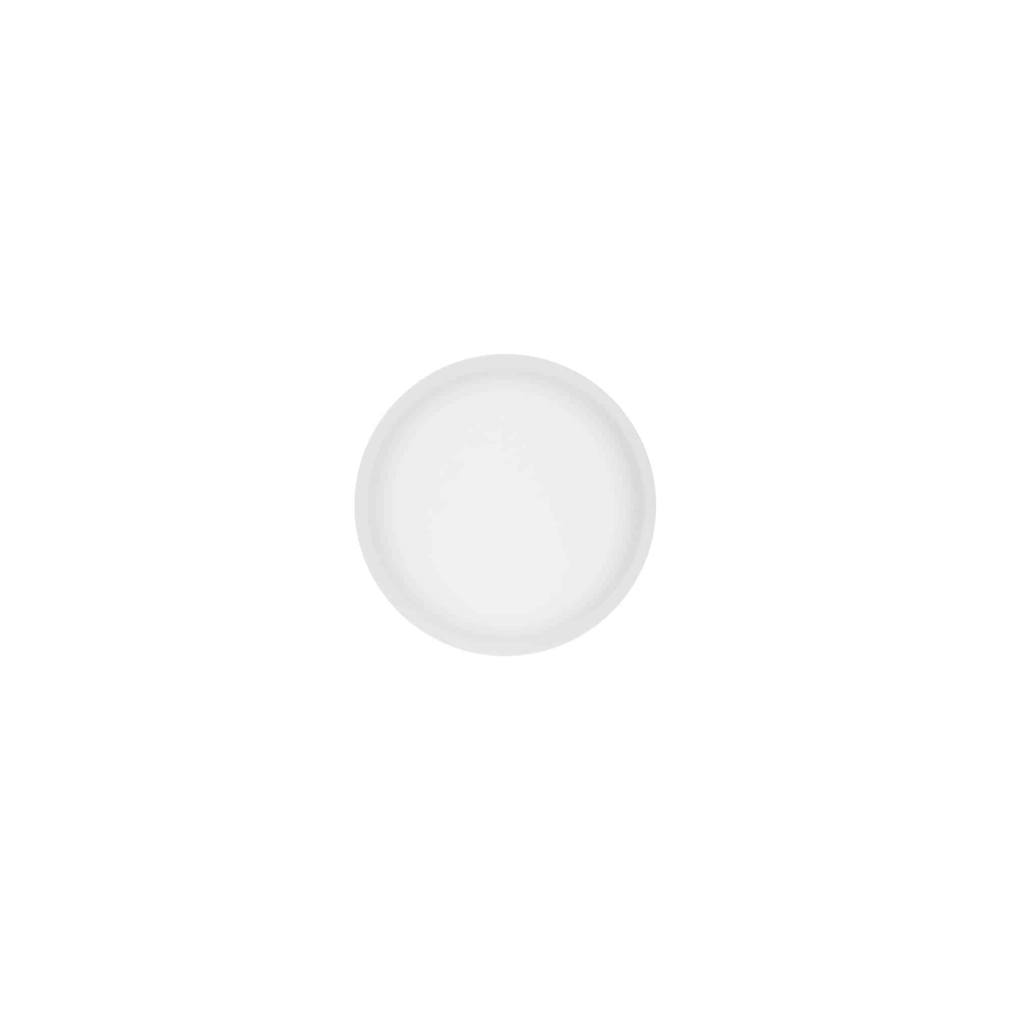 Schroefdop 'Clear/Platin Edition', PP-kunststof, wit, voor monding: 45/2P