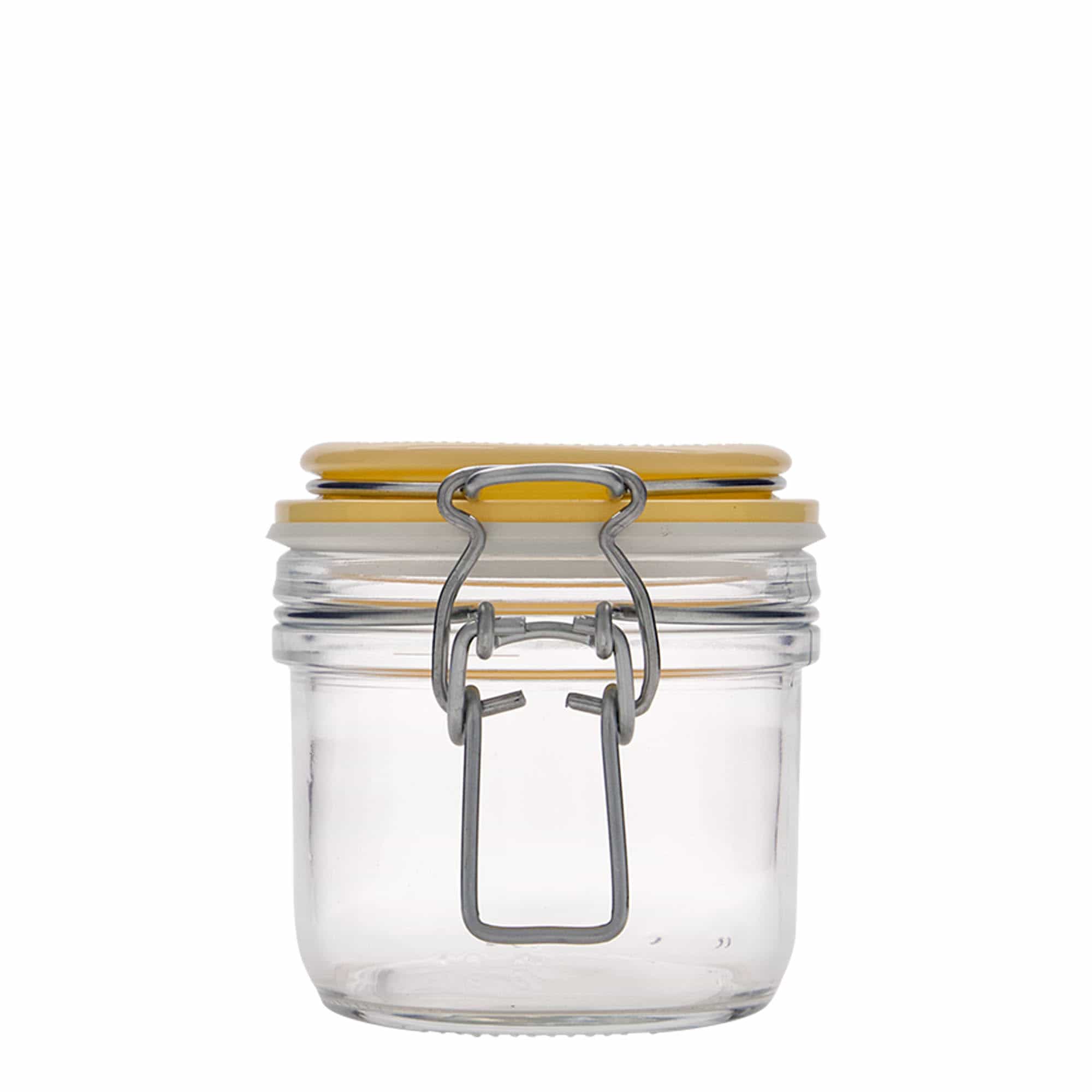 200 ml beugelfles 'Fido', geel, opening: beugelsluiting