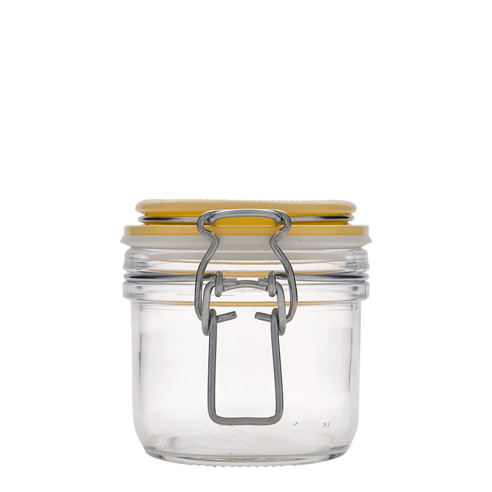 200 ml beugelfles 'Fido', geel, opening: beugelsluiting