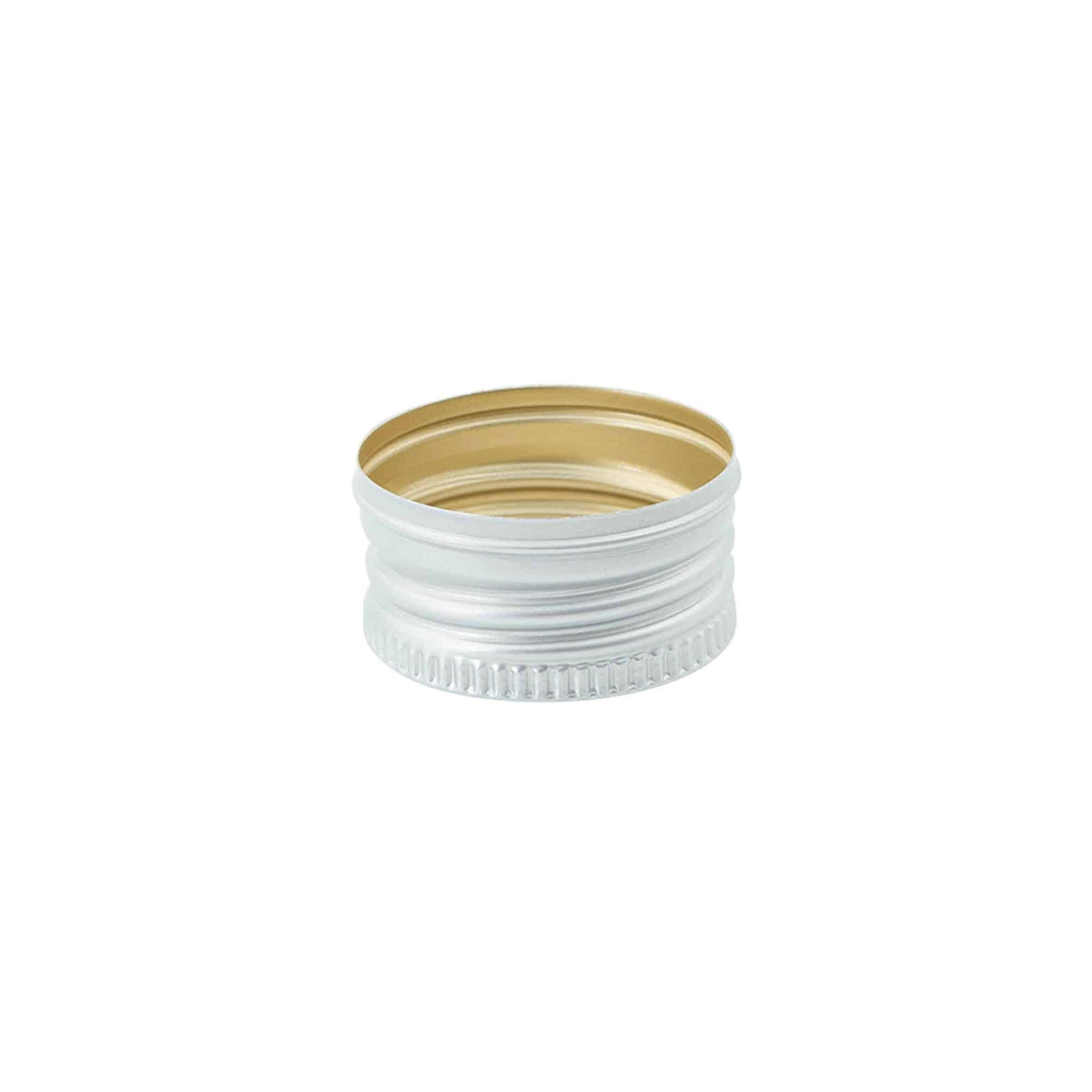 Schroefdop, metaal, zilver, voor mondstuk: PP 31,5