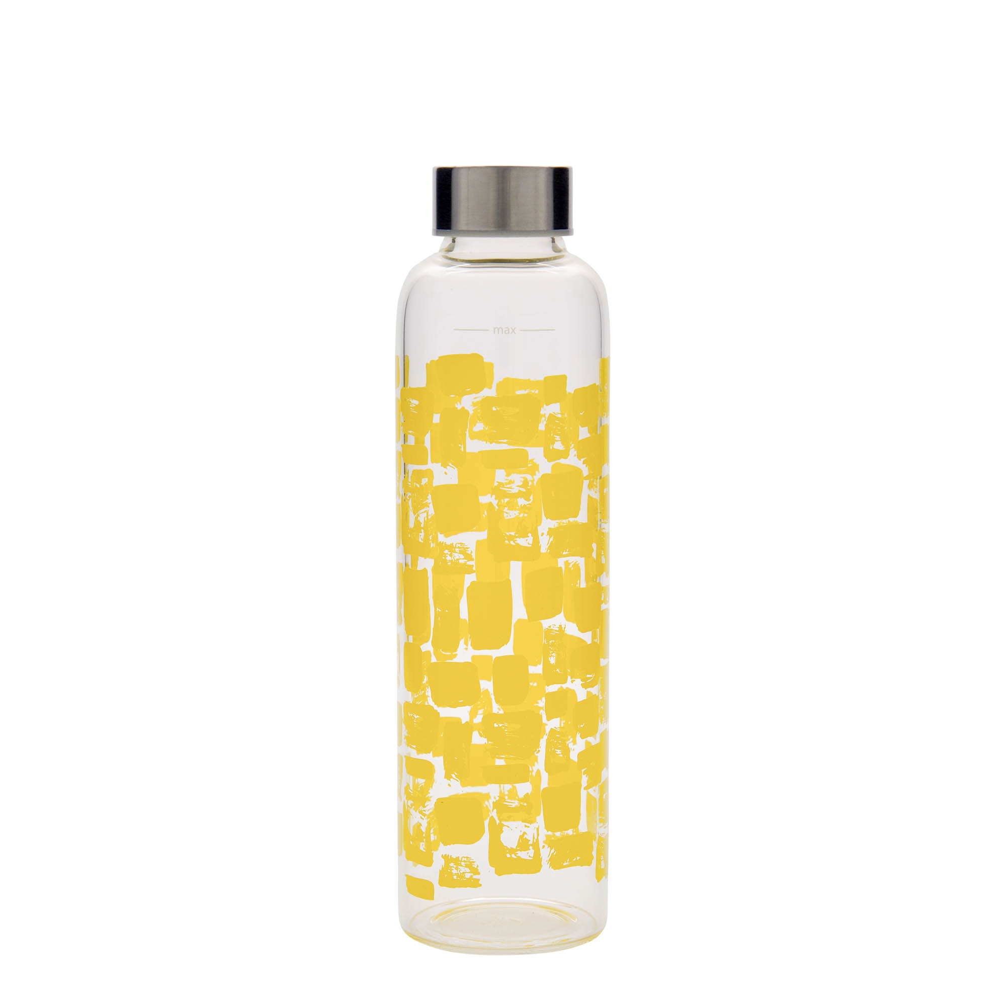 500 ml drinkfles 'Perseus - Gele Rechthoeken', opening: schroefdop 500 ml drinkfles 'Perseus - Gele Rechthoeken', opening: schroefdop