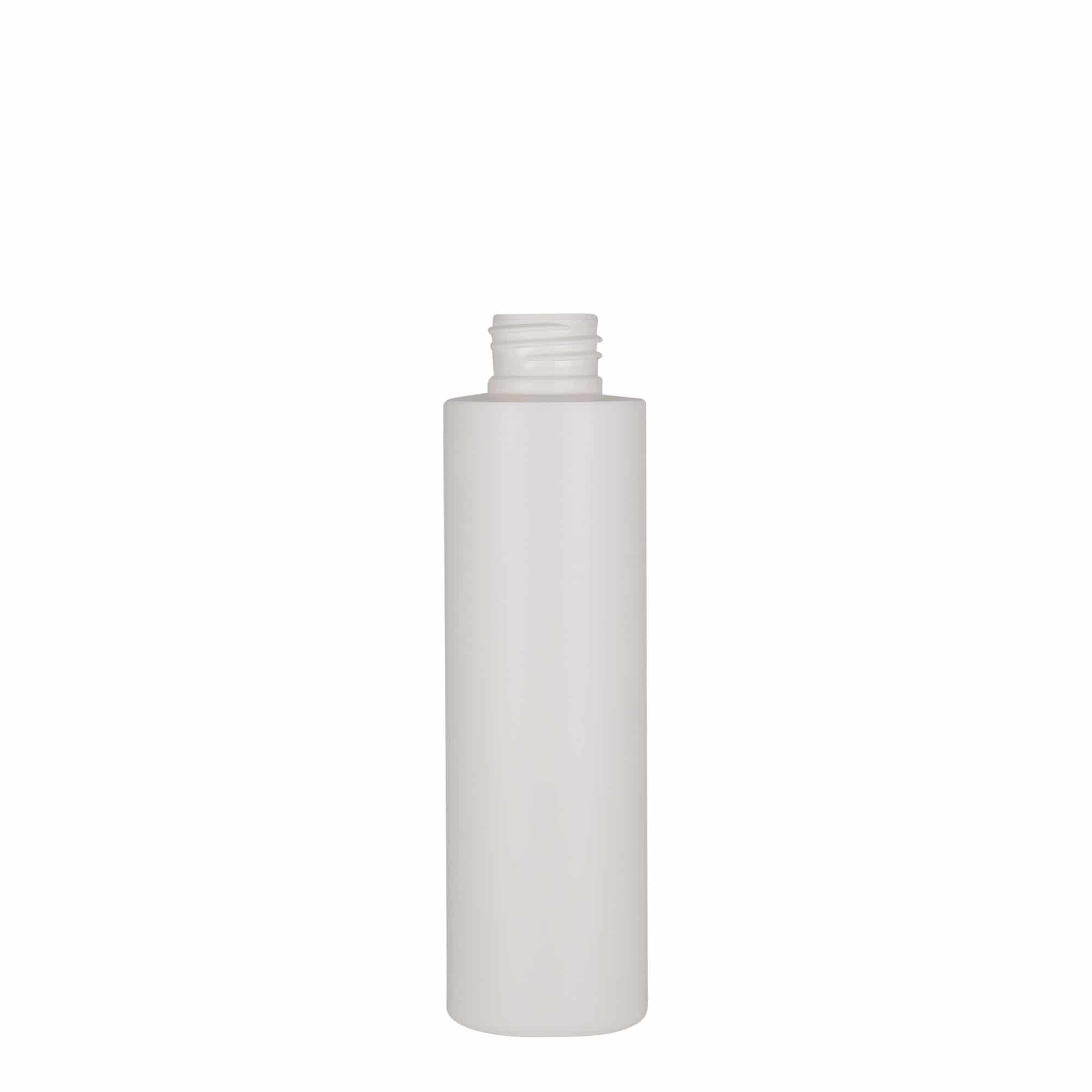 Plastic fles 'Pipe', 150 ml, HDPE, wit, monding: GPI 24/410