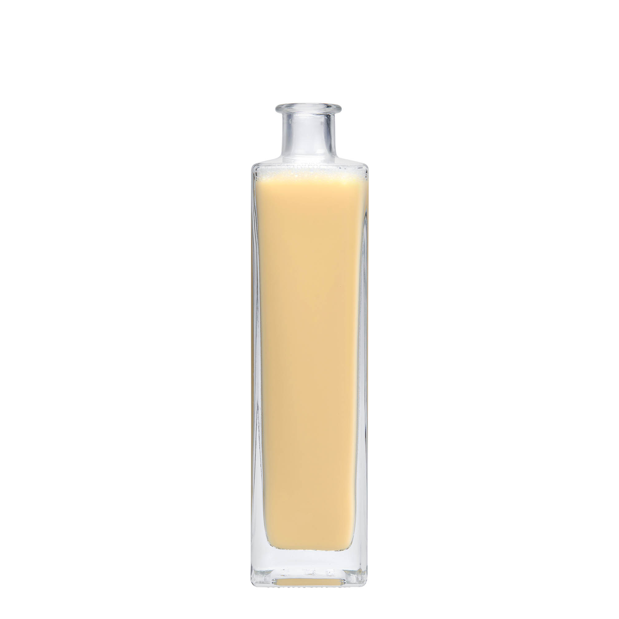 500 ml glazen fles 'Rafaello', vierkant, opening: kurk 500 ml glazen fles 'Rafaello', vierkant, opening: kurk