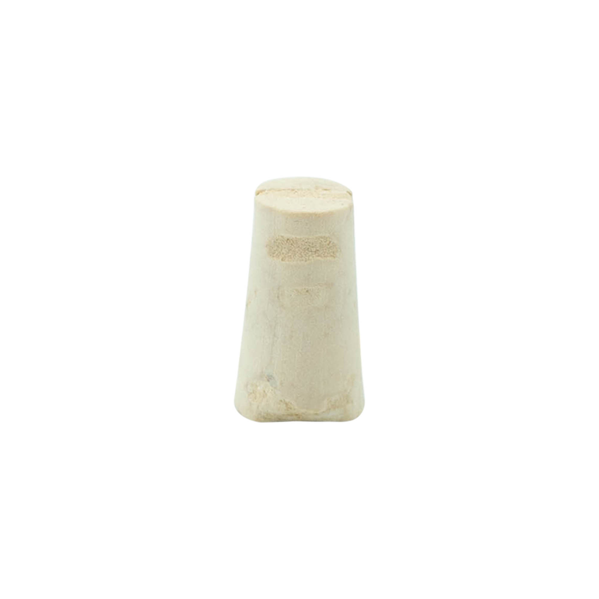 Spitskurk 9-12 x 22, natuurkurk, gebleekt, voor monding: kurk
