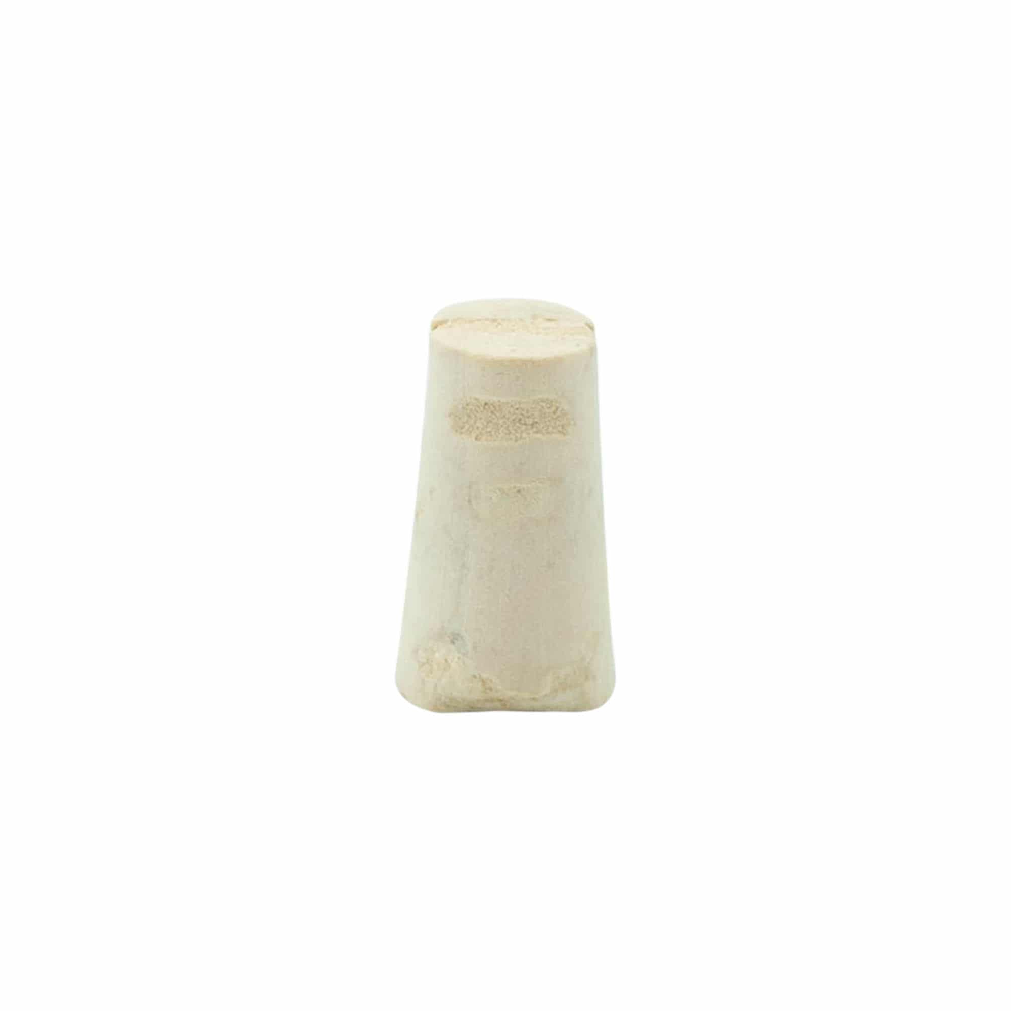 Spitskurk 9-12 x 22, natuurkurk, gebleekt, voor monding: kurk
