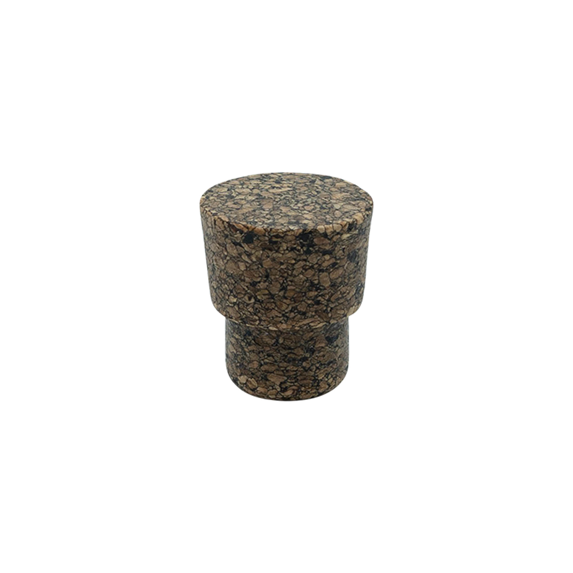Handgreepkurk 'Cornice' 22,5 mm, Corkcoal, voor mondstuk: kurk