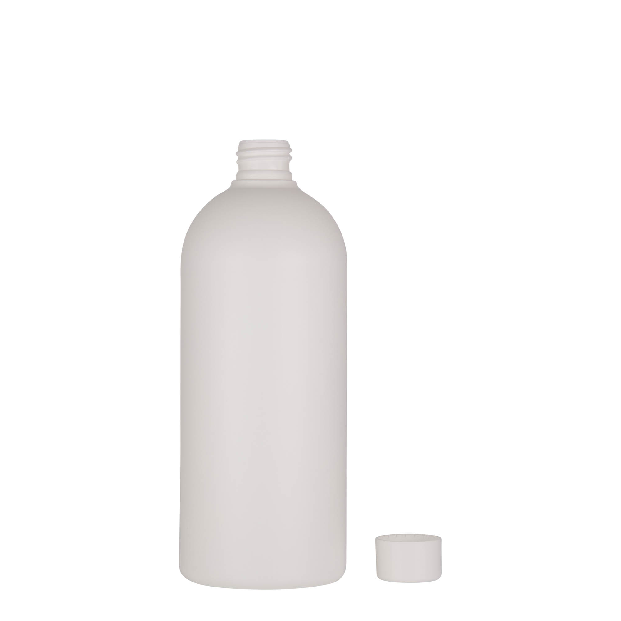 500 ml kunststoffles 'Tuffy', HDPE, wit, hals: 24/410