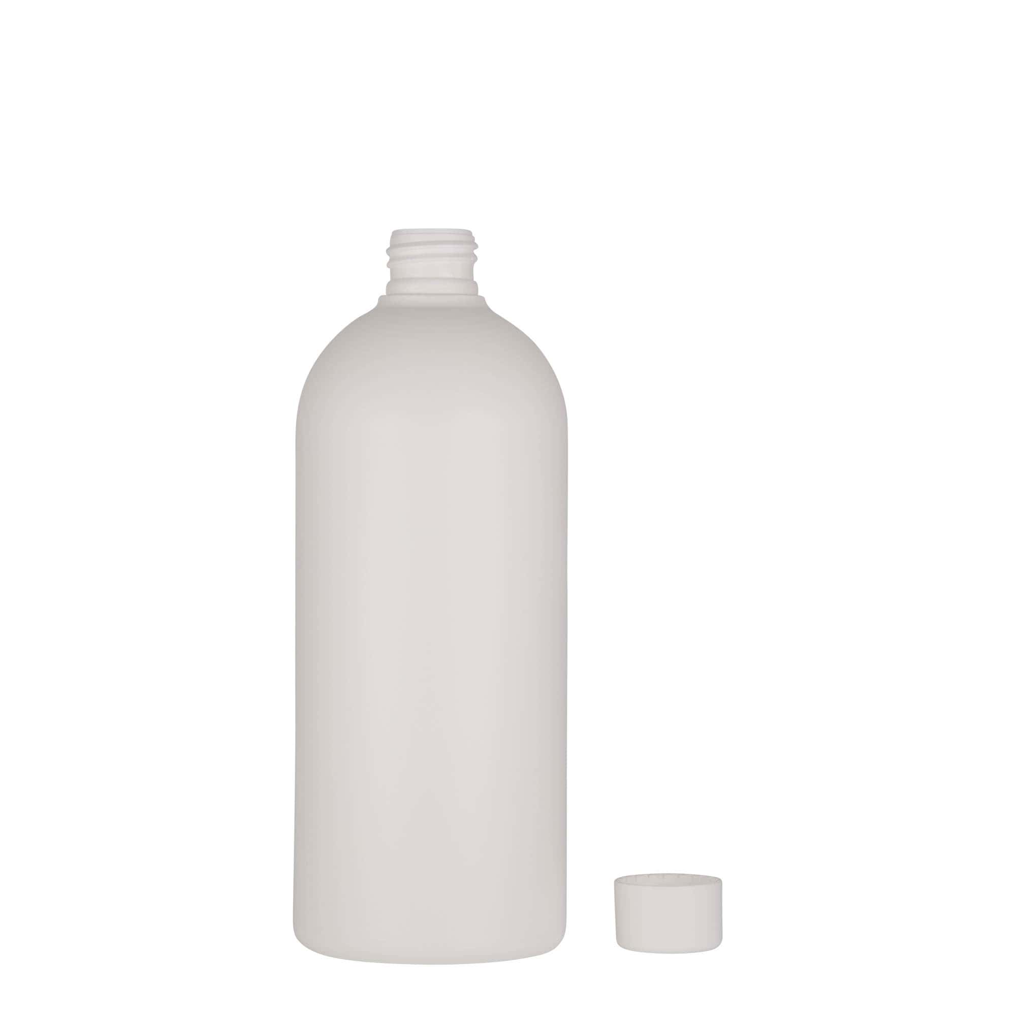 500 ml kunststoffles 'Tuffy', HDPE, wit, hals: 24/410