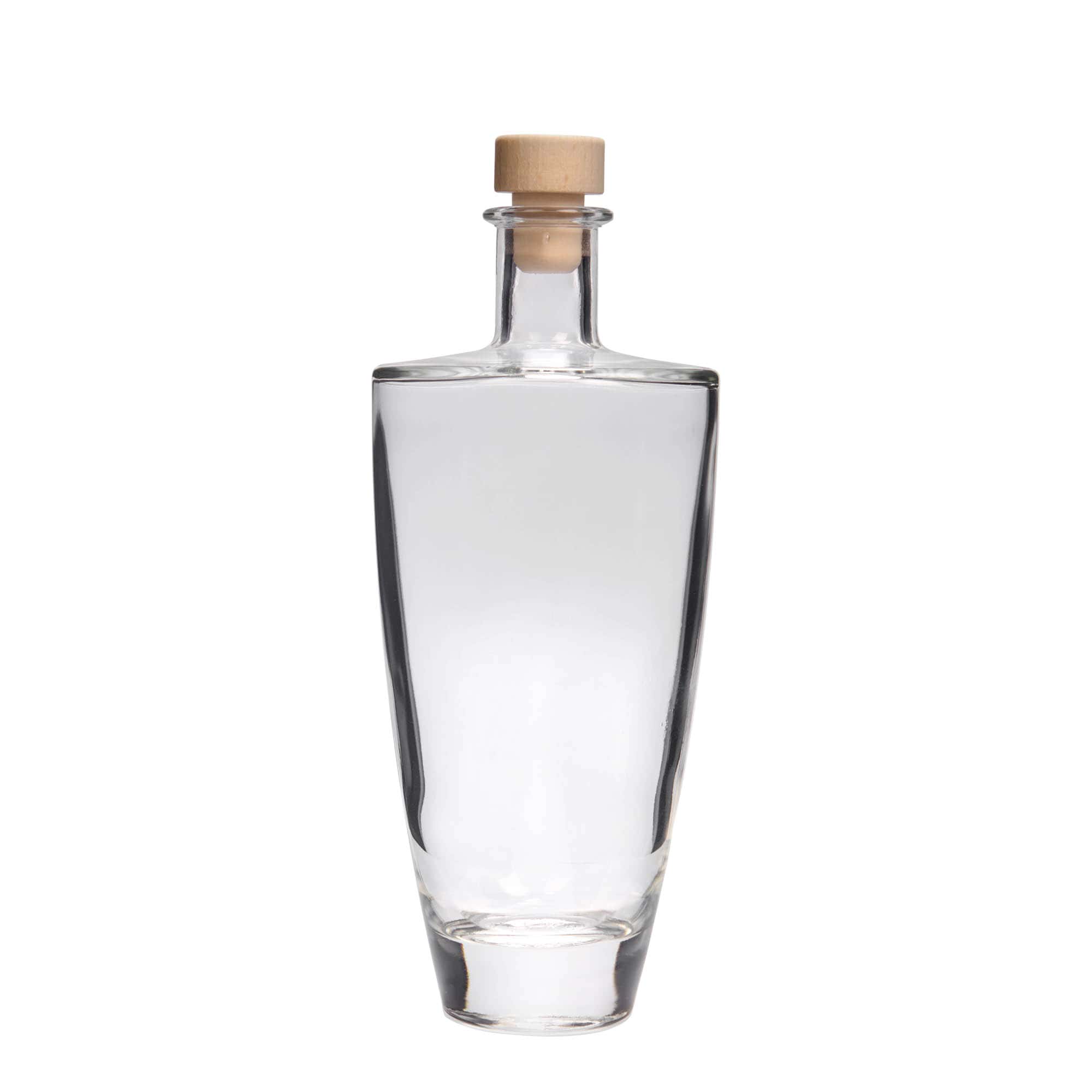 500 ml glazen fles 'Vanessa', ovaal, opening: kurk