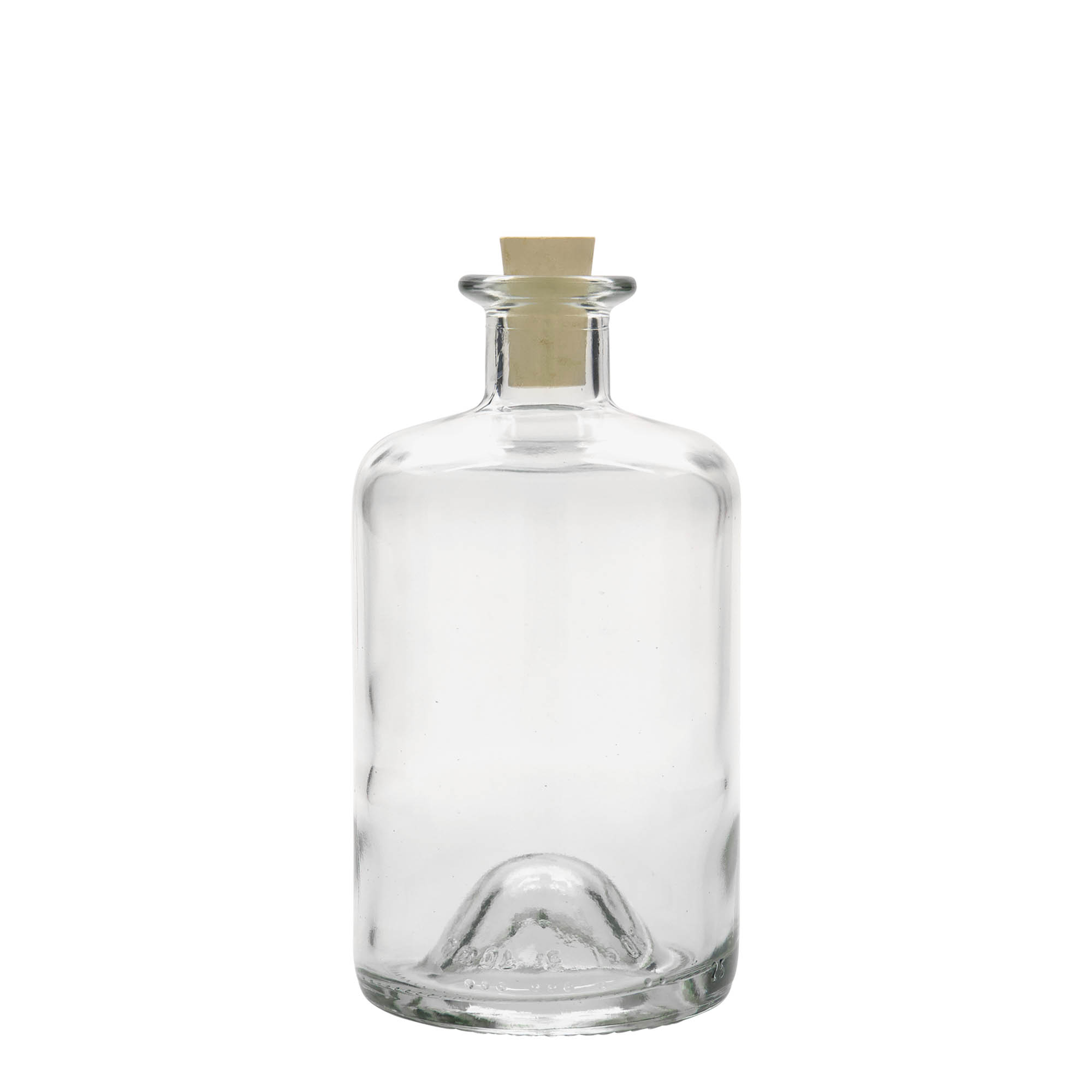 500 ml glazen fles apotheker, opening: kurk 500 ml glazen fles apotheker, opening: kurk