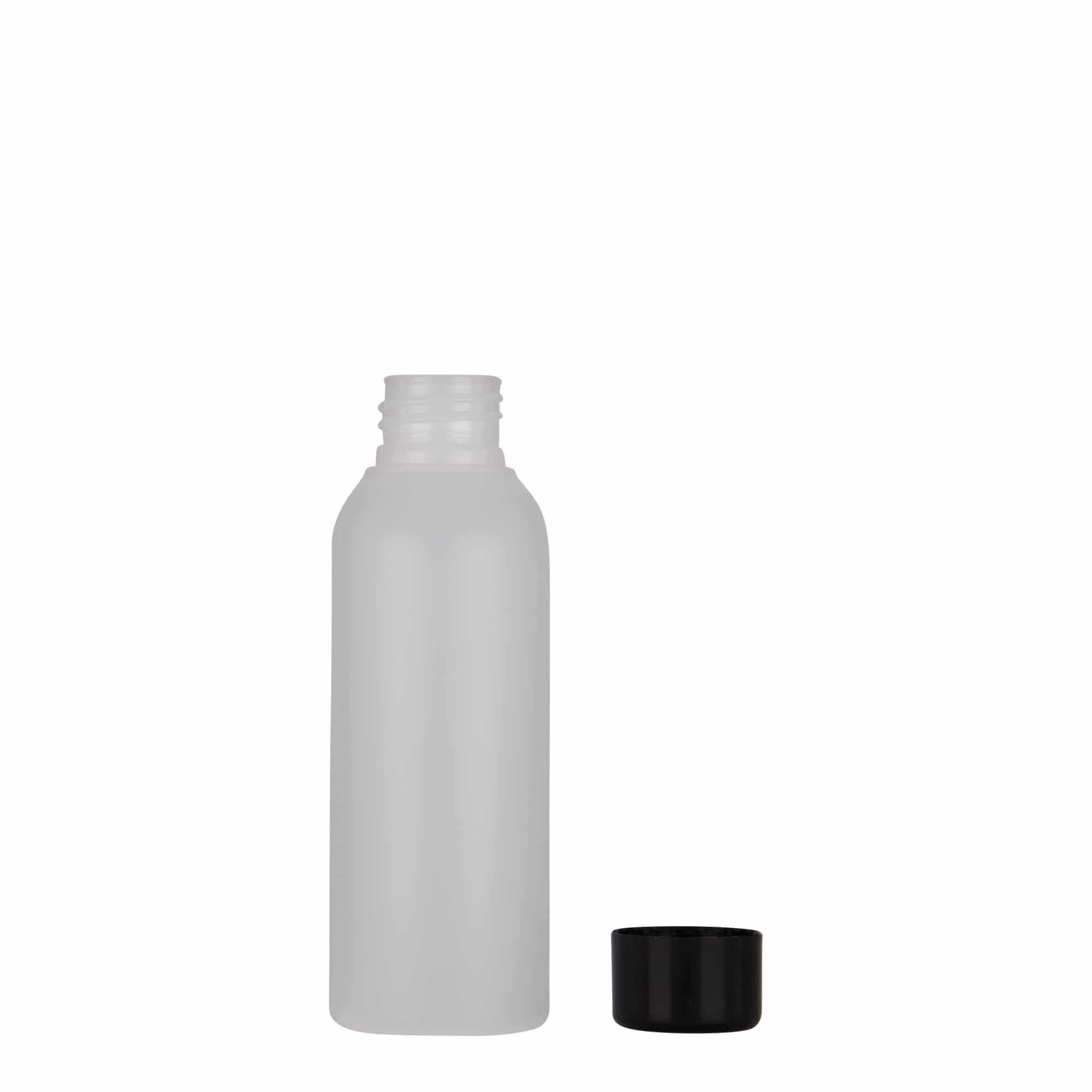 Plastic fles 'Tuffy', 100 ml, HDPE, naturel, monding: GPI 24/410
