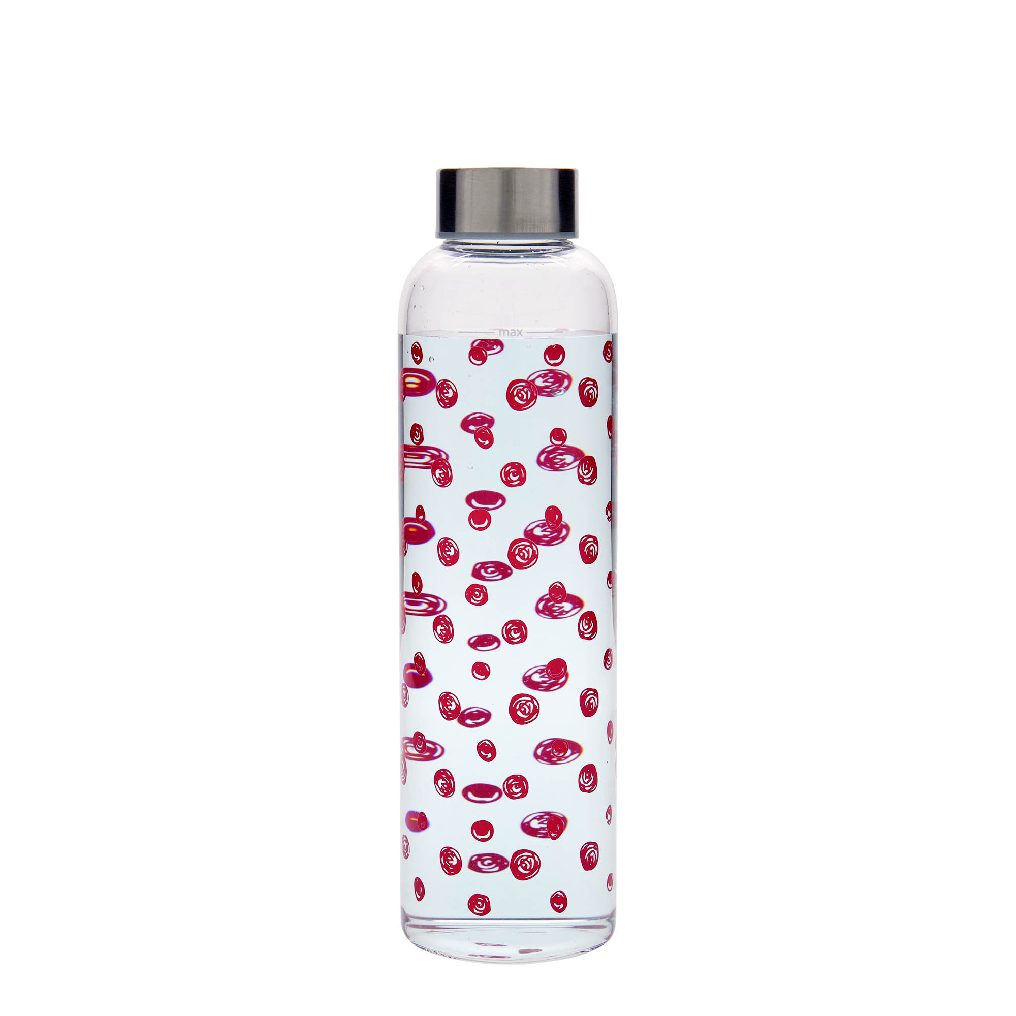 500 ml drinkfles 'Perseus - Rode stippen', opening: schroefdop 500 ml drinkfles 'Perseus - Rode stippen', opening: schroefdop