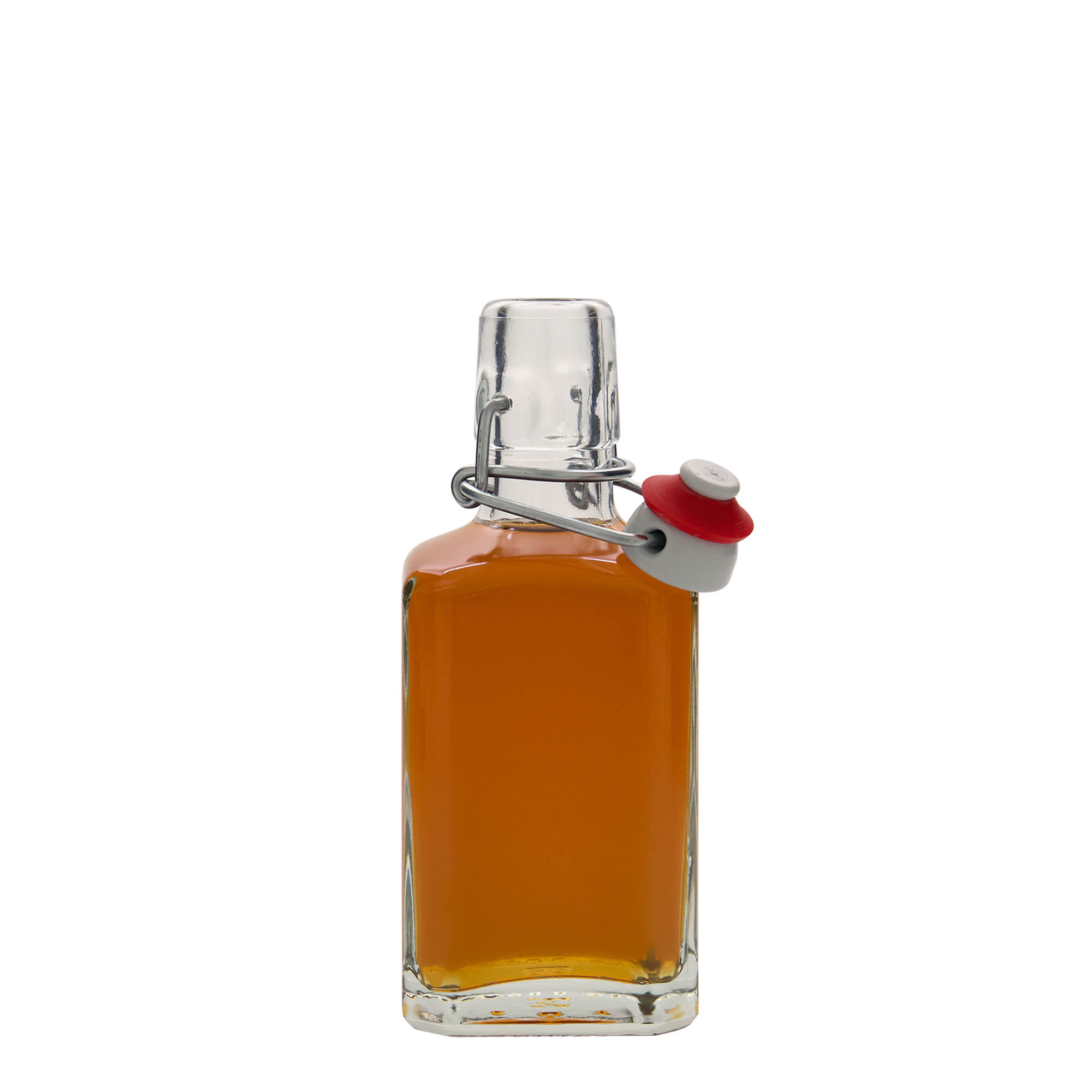 250 ml glazen fles 'Rialto', vierkant, opening: beugelsluiting 250 ml glazen fles 'Rialto', vierkant, opening: beugelsluiting