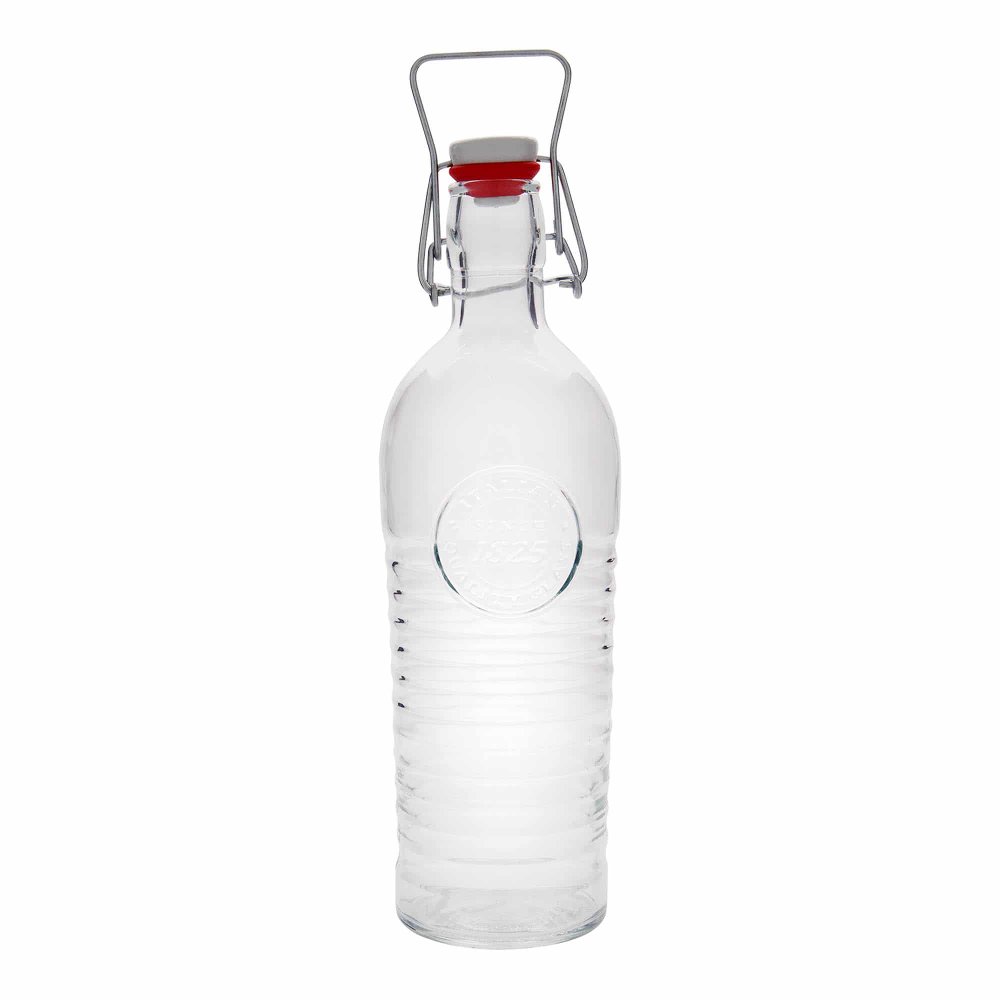 Glazen fles 'Officina 1825', 1200 ml, monding: beugelsluiting Glazen fles 'Officina 1825', 1200 ml, monding: beugelsluiting