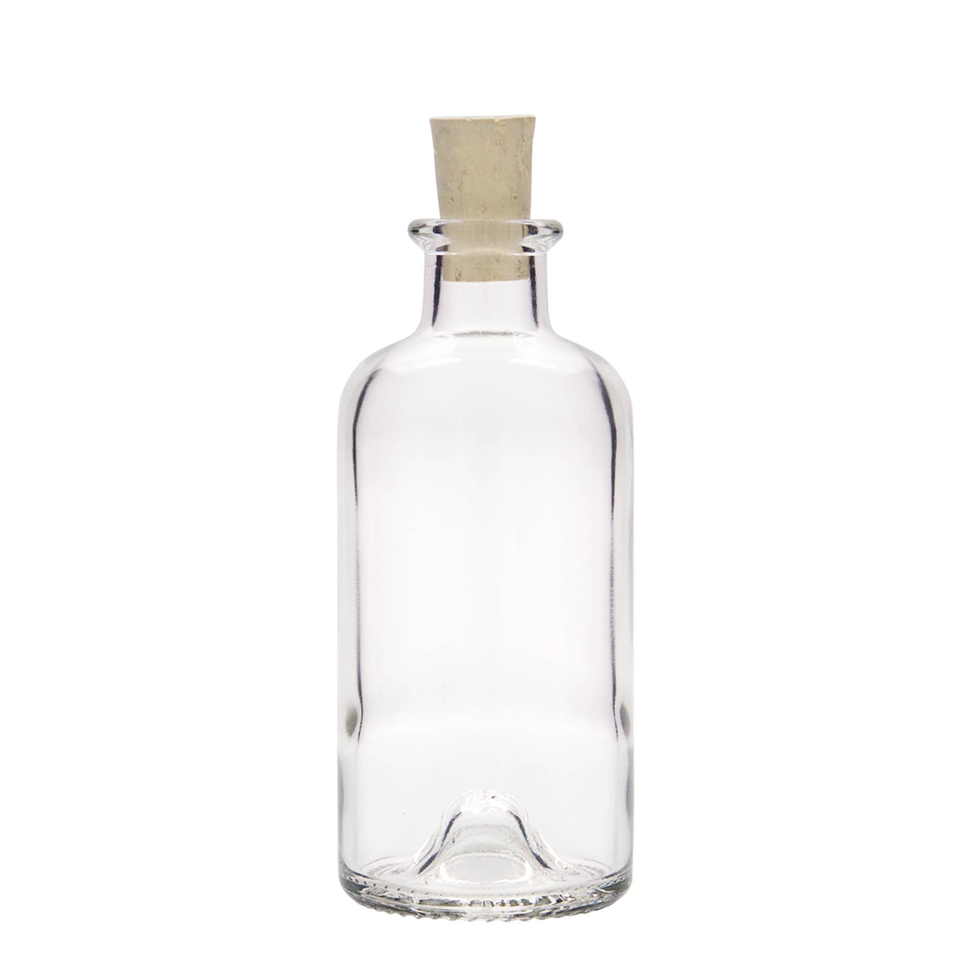 200 ml glazen apothekersfles, opening: kurk 200 ml glazen apothekersfles, opening: kurk