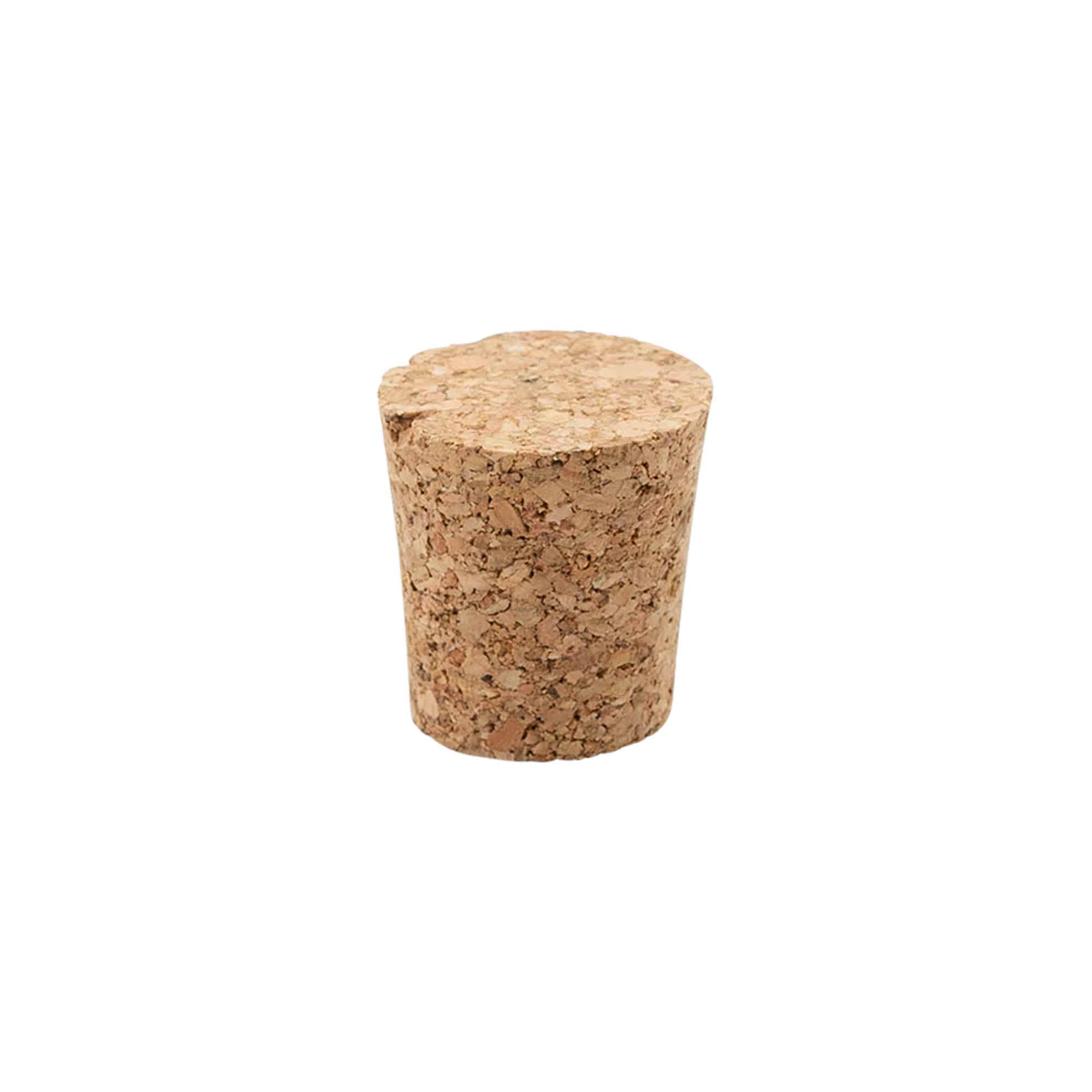 Spitskurk 21-26 x 27, perskurk, beige, voor monding: kurk