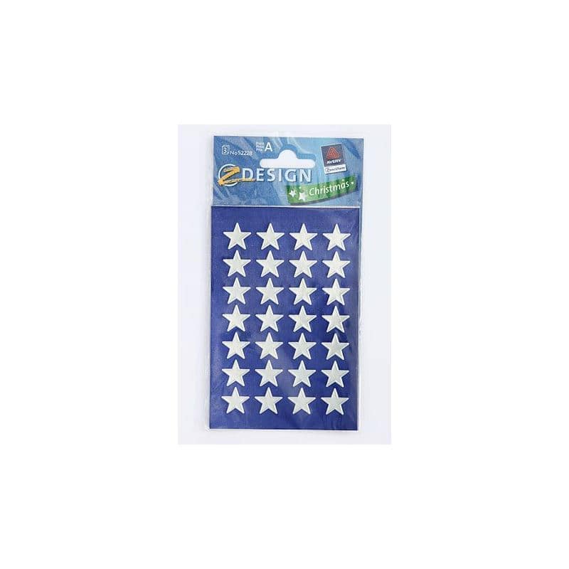 Zweckform Sticker 'Sterren', papier, zilver