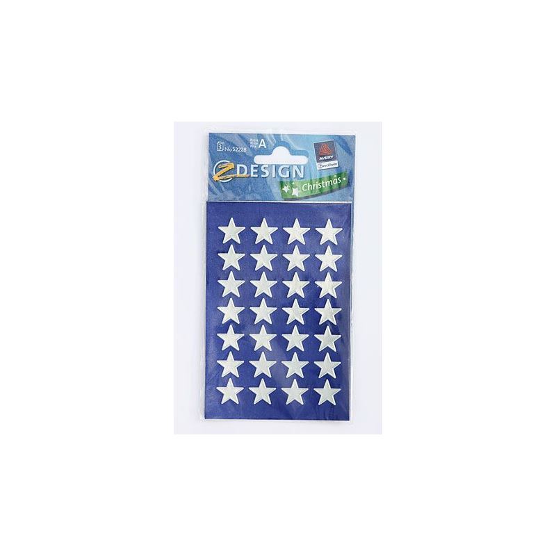 Zweckform Sticker 'Sterren', papier, zilver