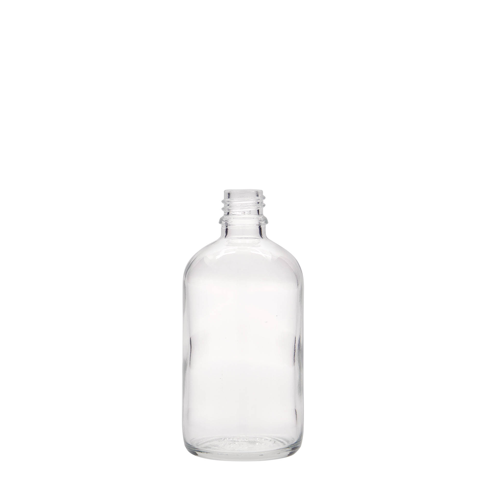 100 ml medicijnfles, glas, opening: DIN 18 100 ml medicijnfles, glas, opening: DIN 18