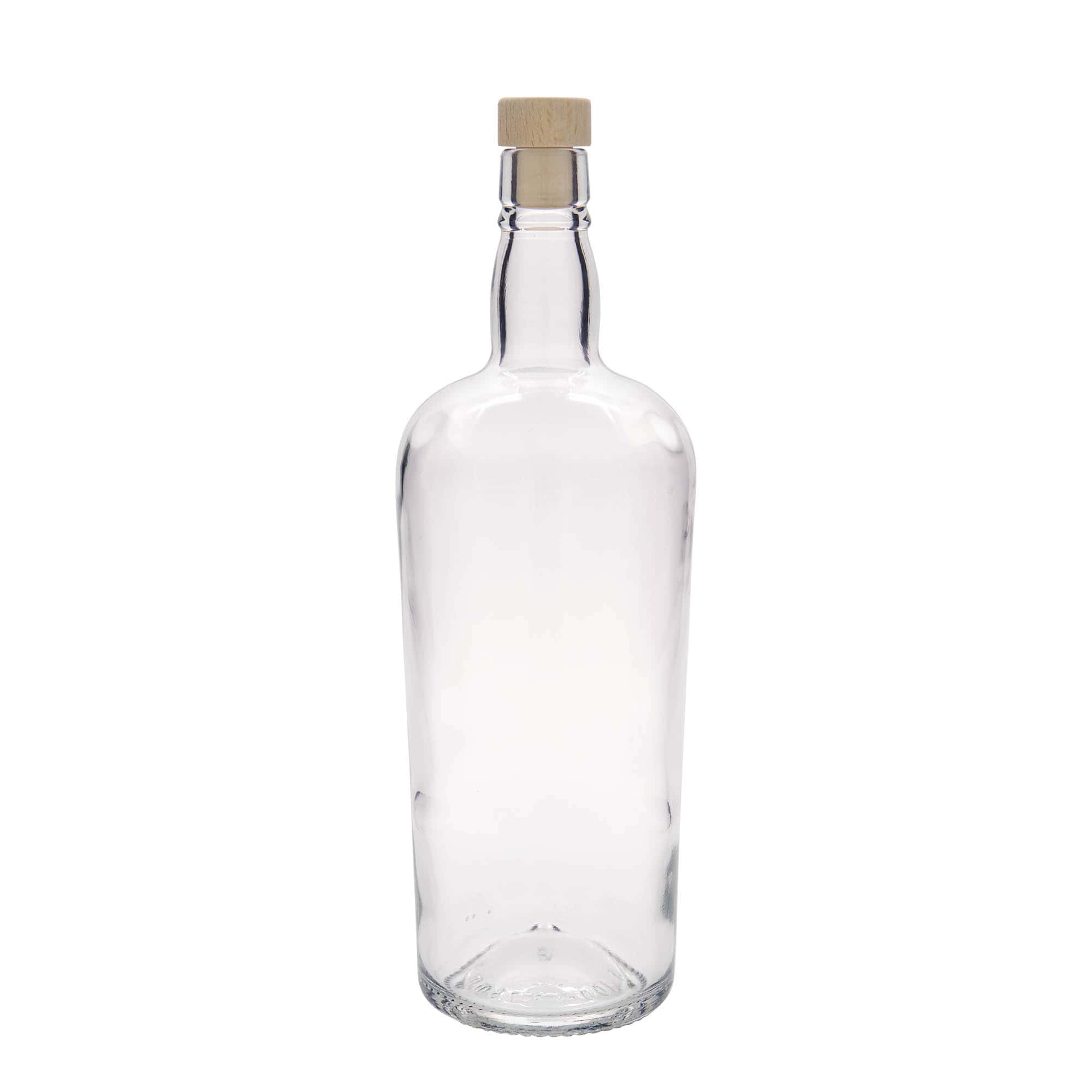 1000 ml glazen fles 'Edinburgh', hals: kurk