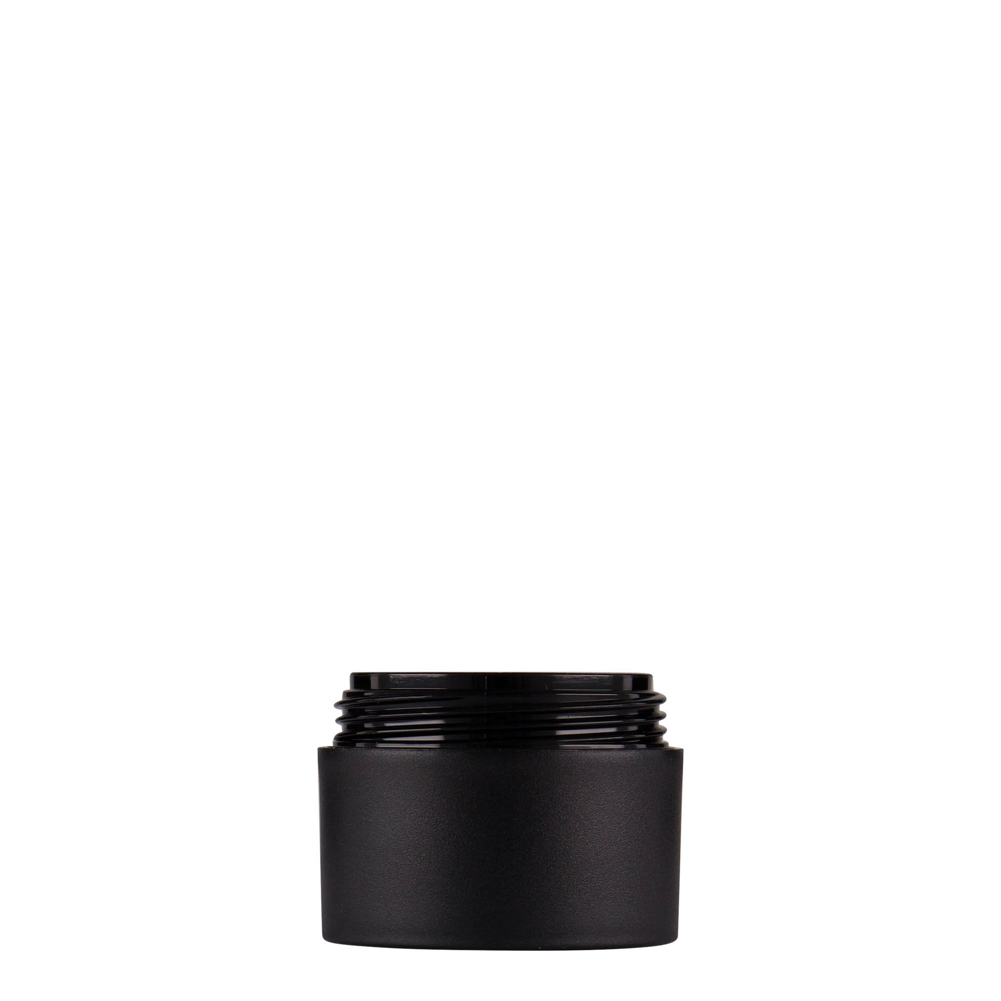 15 ml kunststofpot 'Antonella', PP, zwart, opening: schroefdop