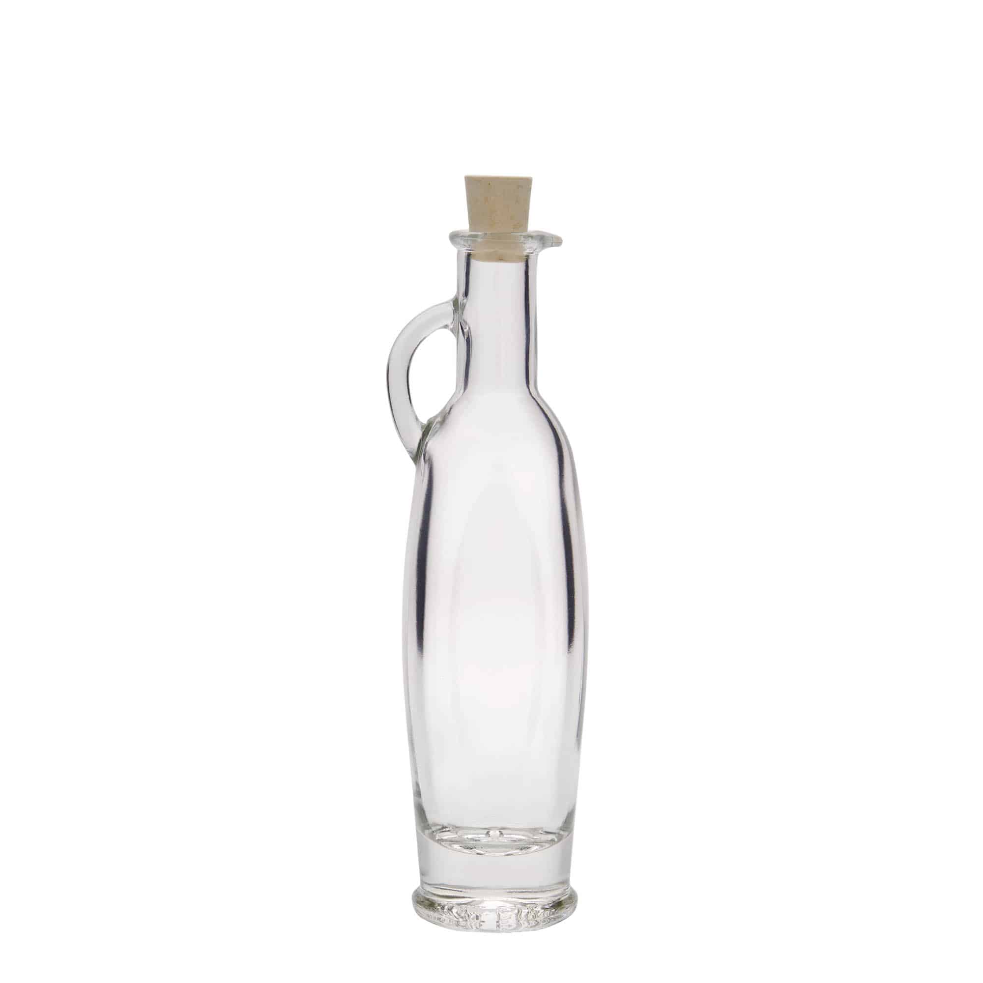 100 ml glazen fles 'Eleganta', ovaal, opening: kurk