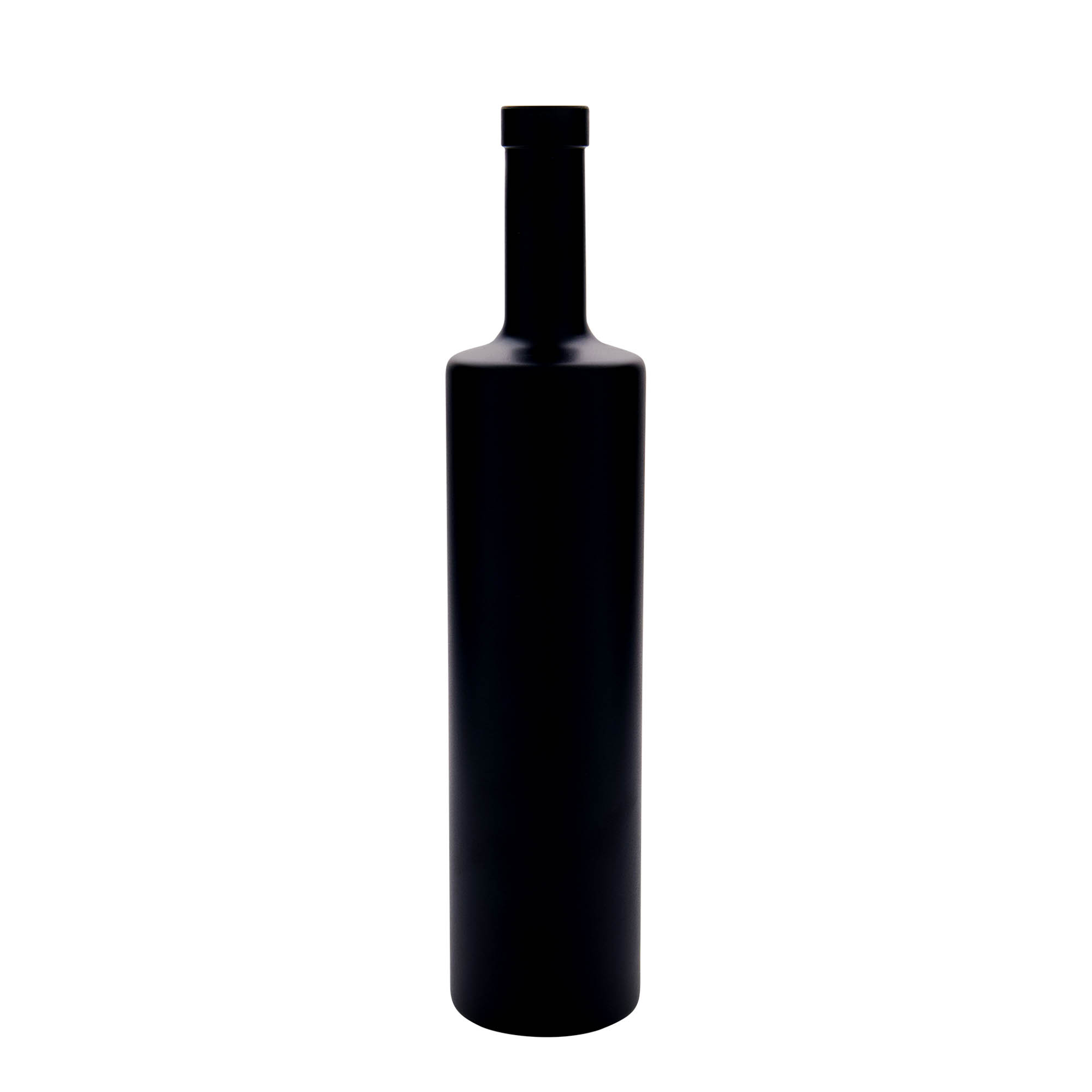 700 ml glazen fles 'Centurio', zwart, opening: kurk 700 ml glazen fles 'Centurio', zwart, opening: kurk
