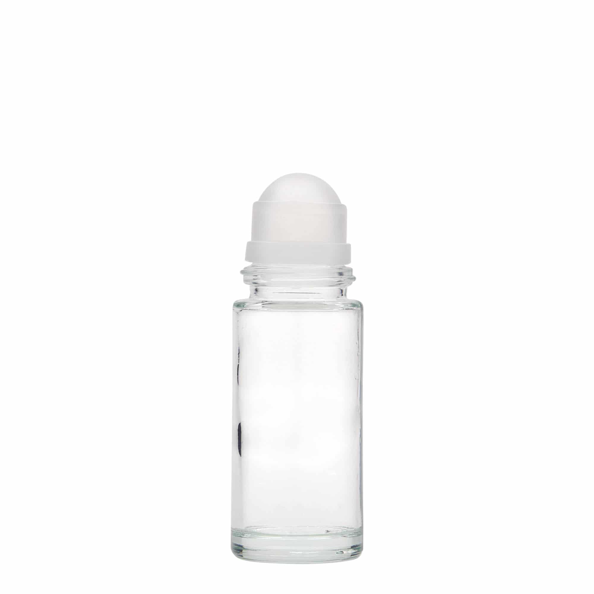 50 ml roll-on fles, glas, opening: schroefdop