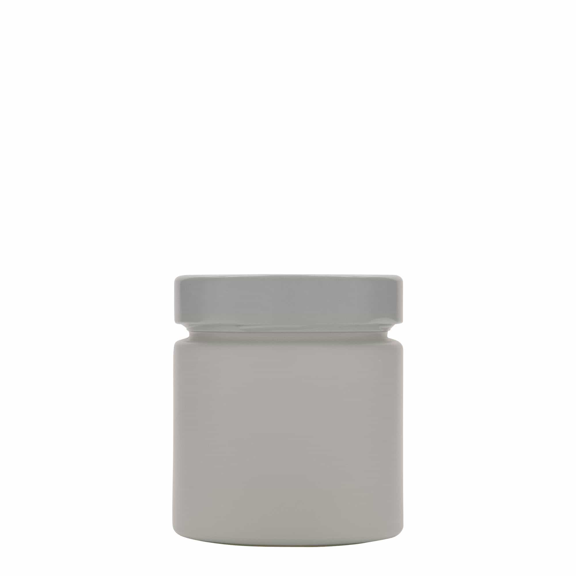 220 ml Rondglas 'Aurora', wit, Monding: Deep-Twist-Off (DTO 66)