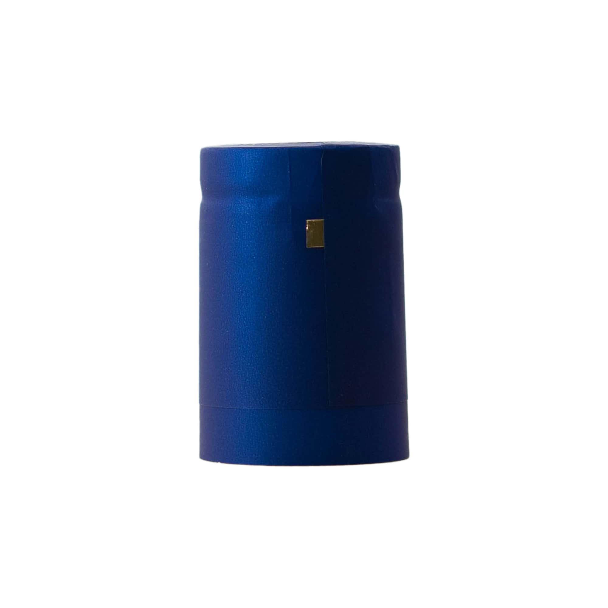 Krimpcapsule 32x41, pvc-kunststof, blauw Krimpcapsule 32x41, pvc-kunststof, blauw
