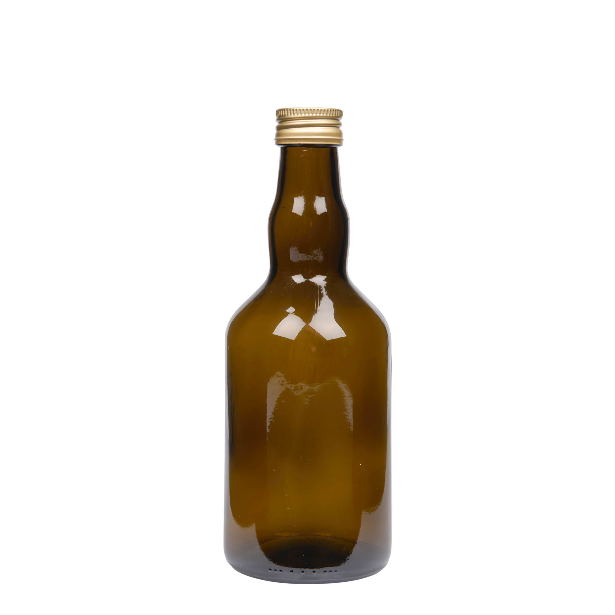 500 ml glazen fles 'Olona', antiekgroen, monding: PP 31,5