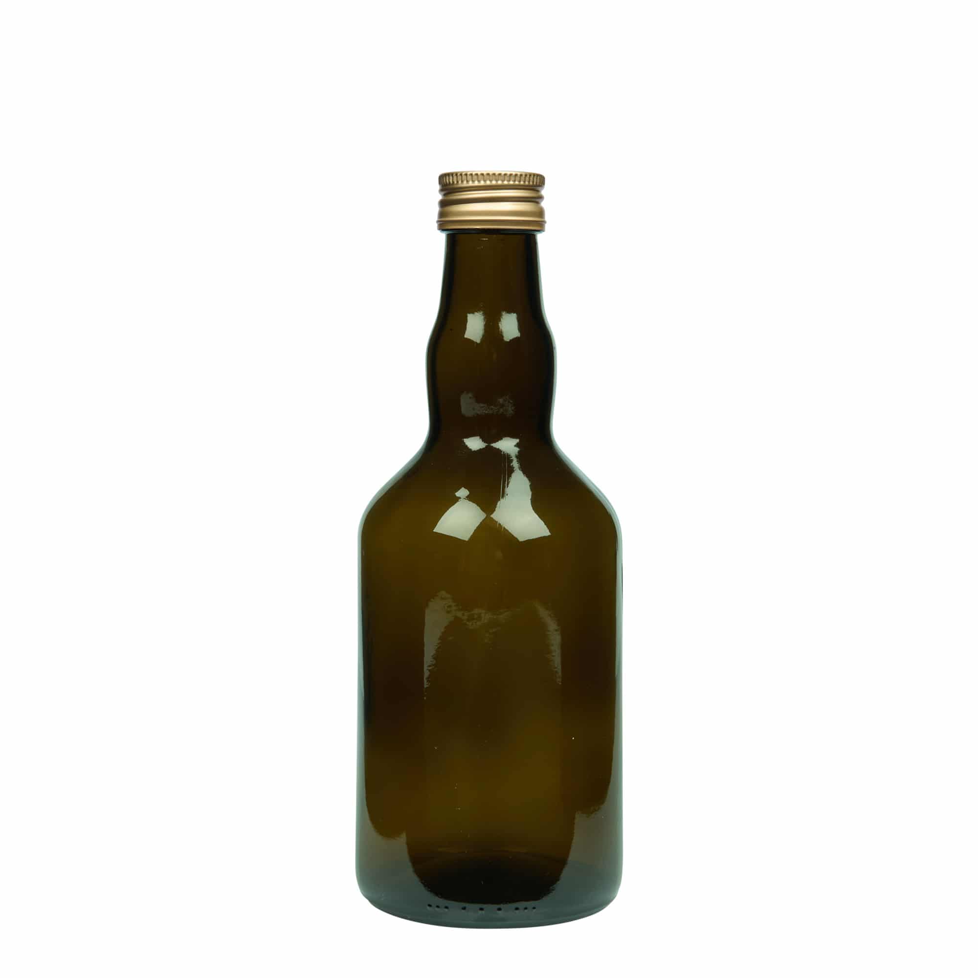 500 ml glazen fles 'Olona', antiekgroen, monding: PP 31,5