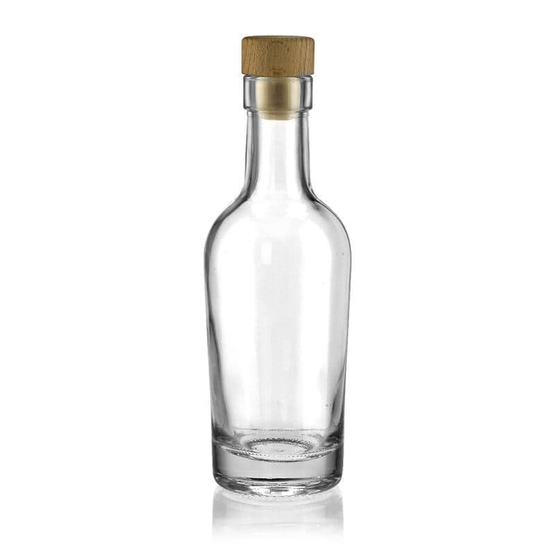 Glazen fles 'Pepe', 200 ml, monding: kurk