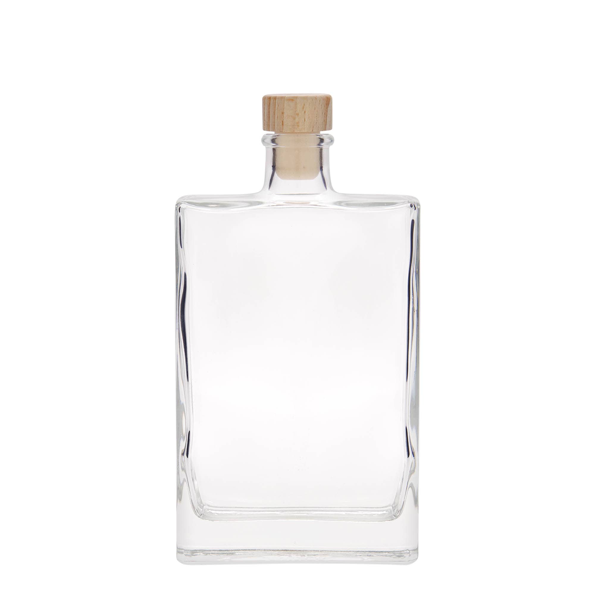 350 ml glazen fles 'Julia', rechthoekig, opening: kurk