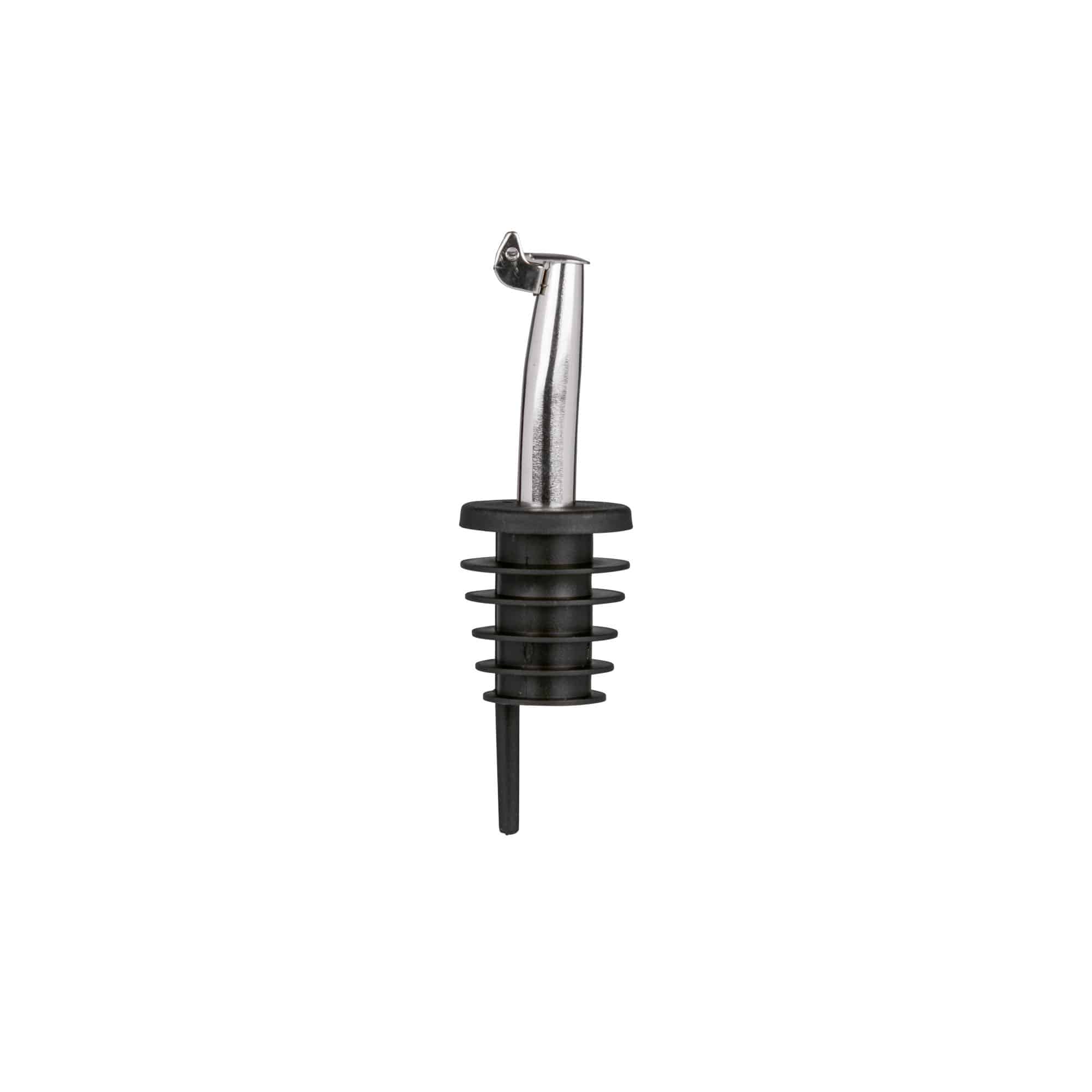 RVS schenktuit met metalen klep, roestvrij staal, zilver RVS schenktuit met metalen klep, roestvrij staal, zilver