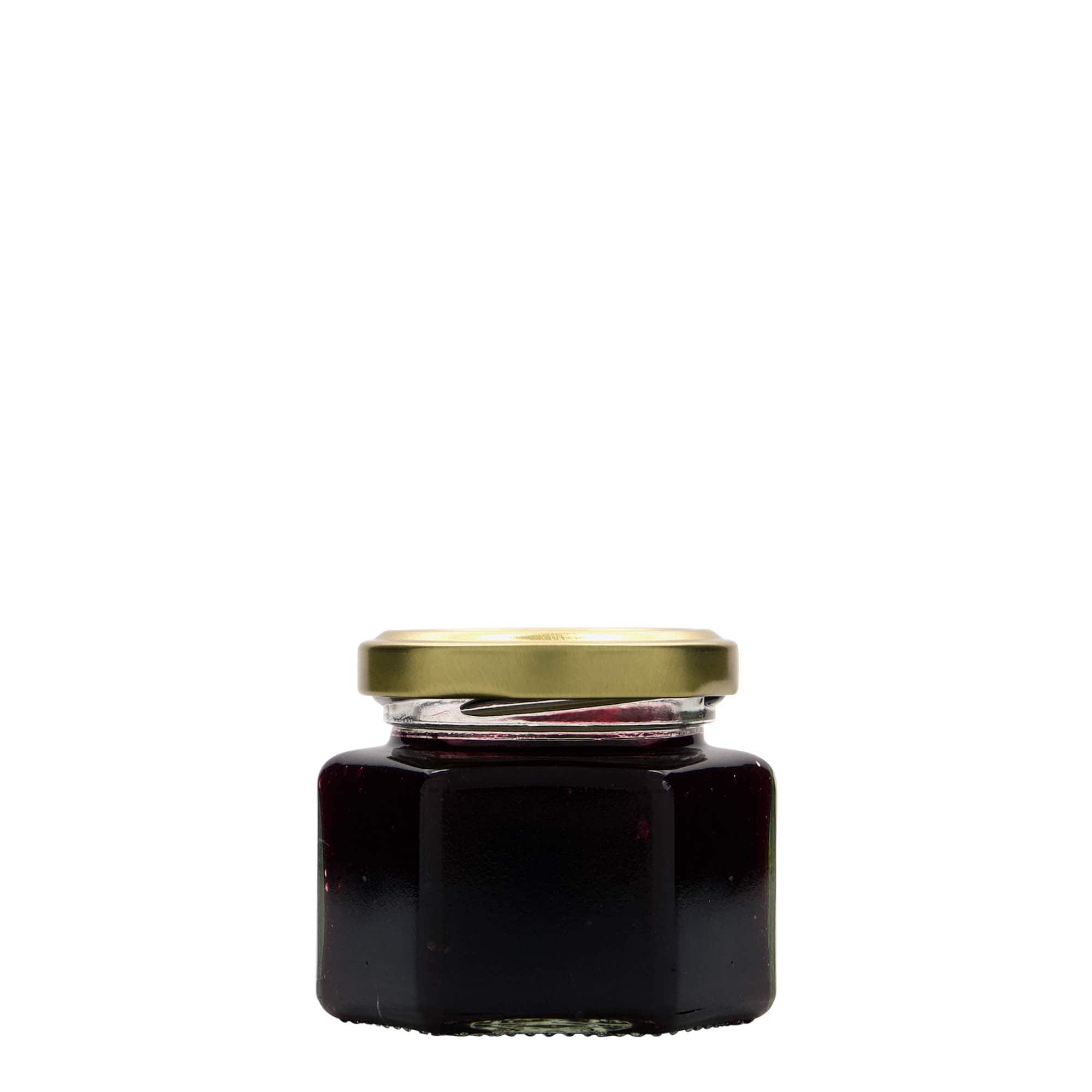 106 ml zeskantglas, opening: Twist-Off (TO 53)