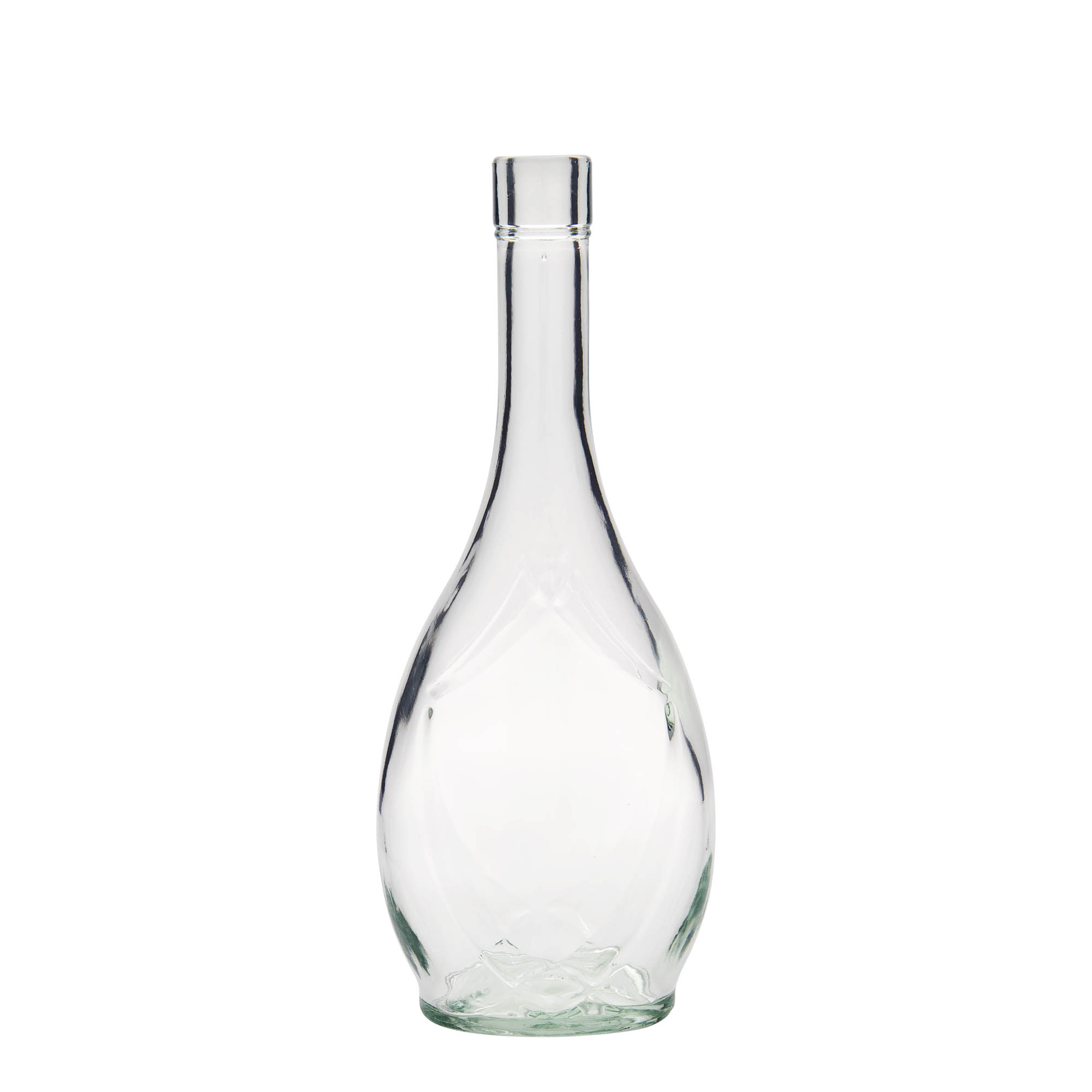 500 ml glazen fles 'Saragossa', ovaal, opening: kurk 500 ml glazen fles 'Saragossa', ovaal, opening: kurk