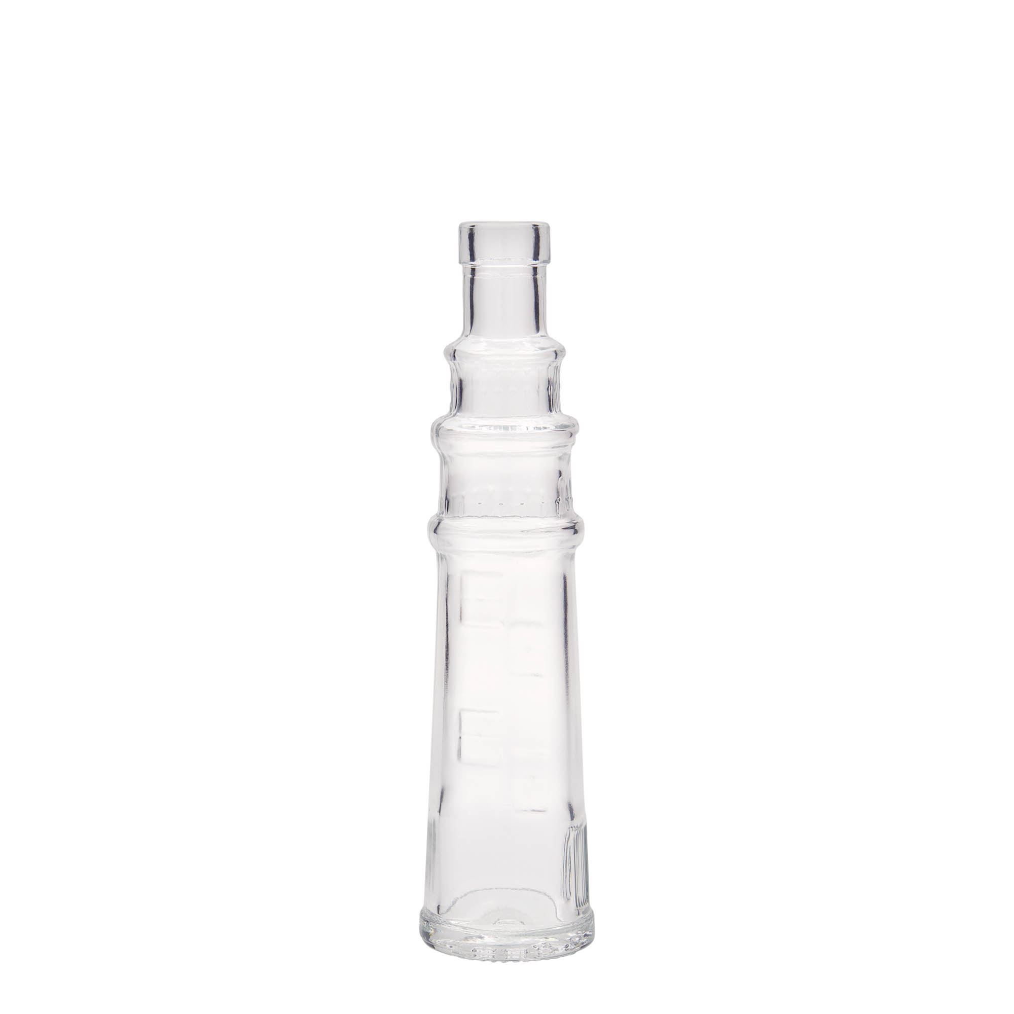 100 ml glazen fles 'Leuchtturm', opening: kurk 100 ml glazen fles 'Leuchtturm', opening: kurk