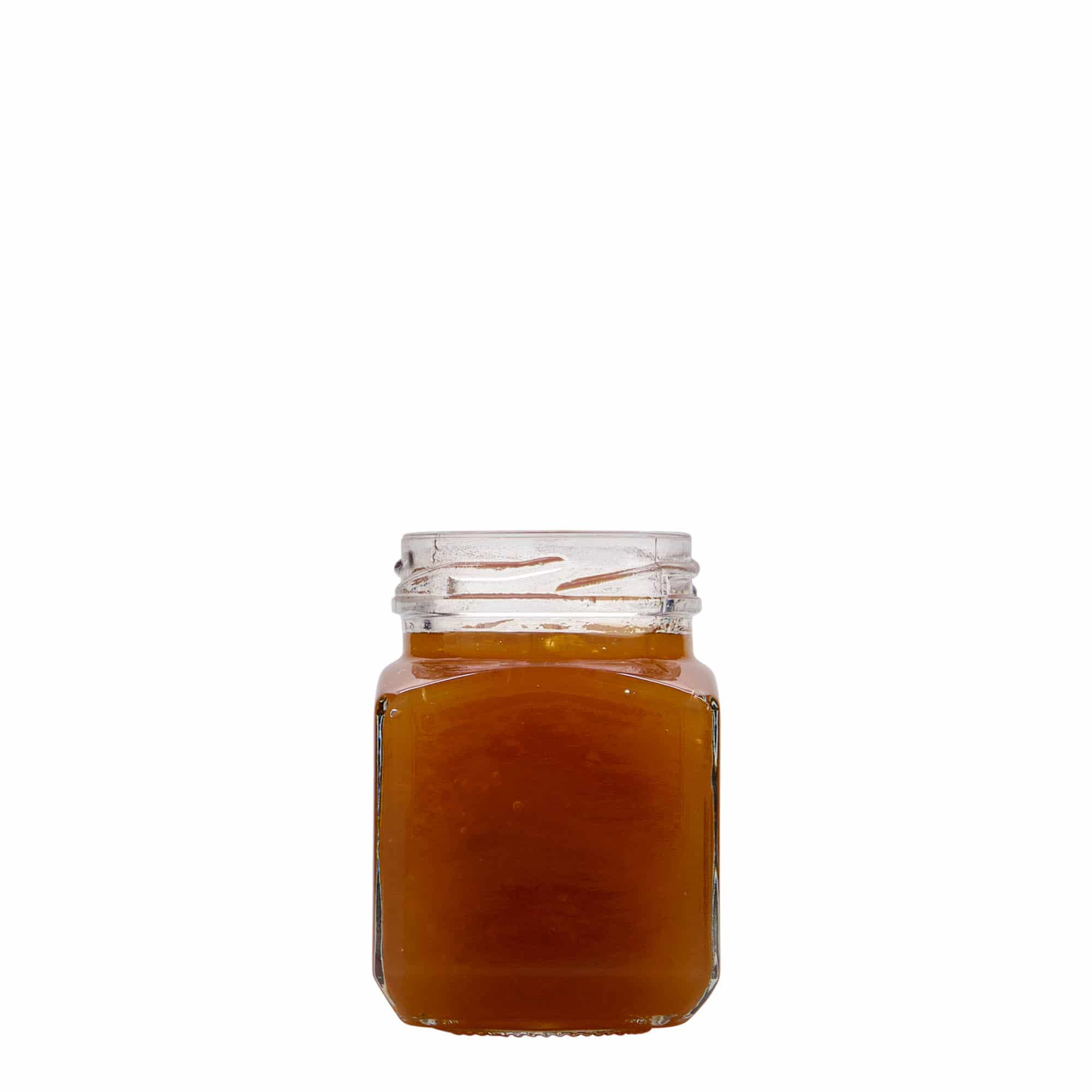 Vierkante pot, 106 ml, monding: twist-off (TO 48)