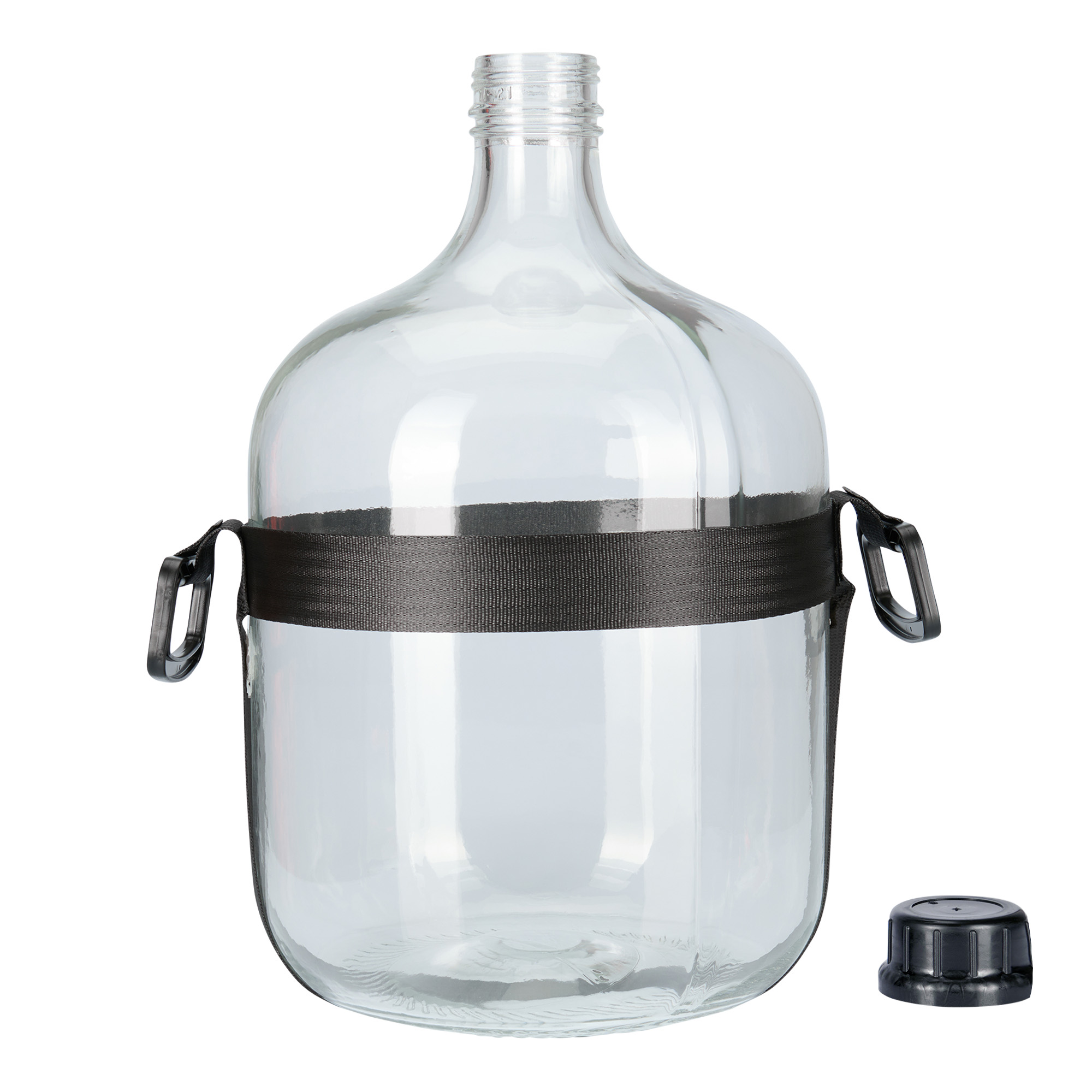 25 l ballonglasfles High End, glas, opening: schroefsluiting
