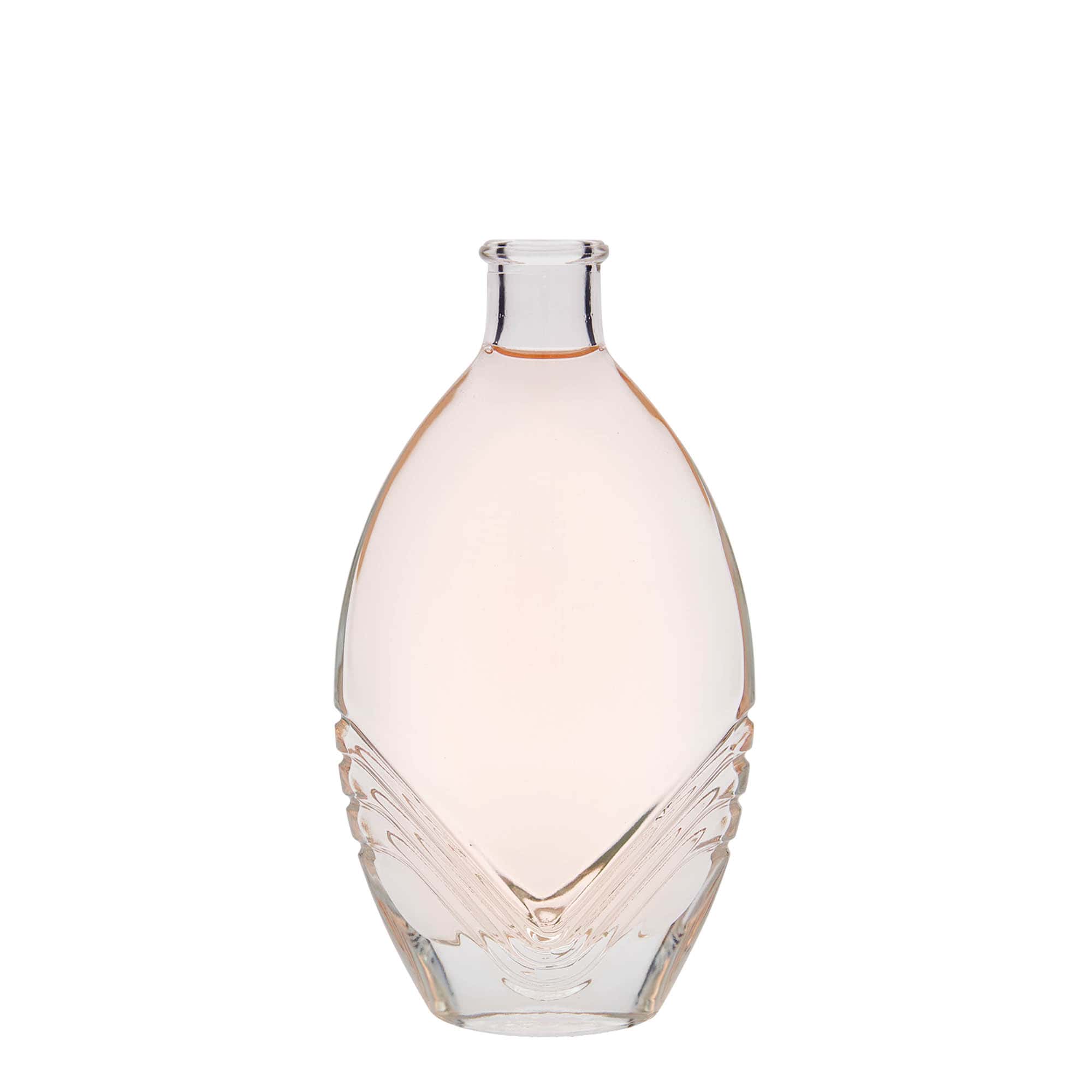 200 ml glazen fles 'Florence', ovaal, opening: kurk