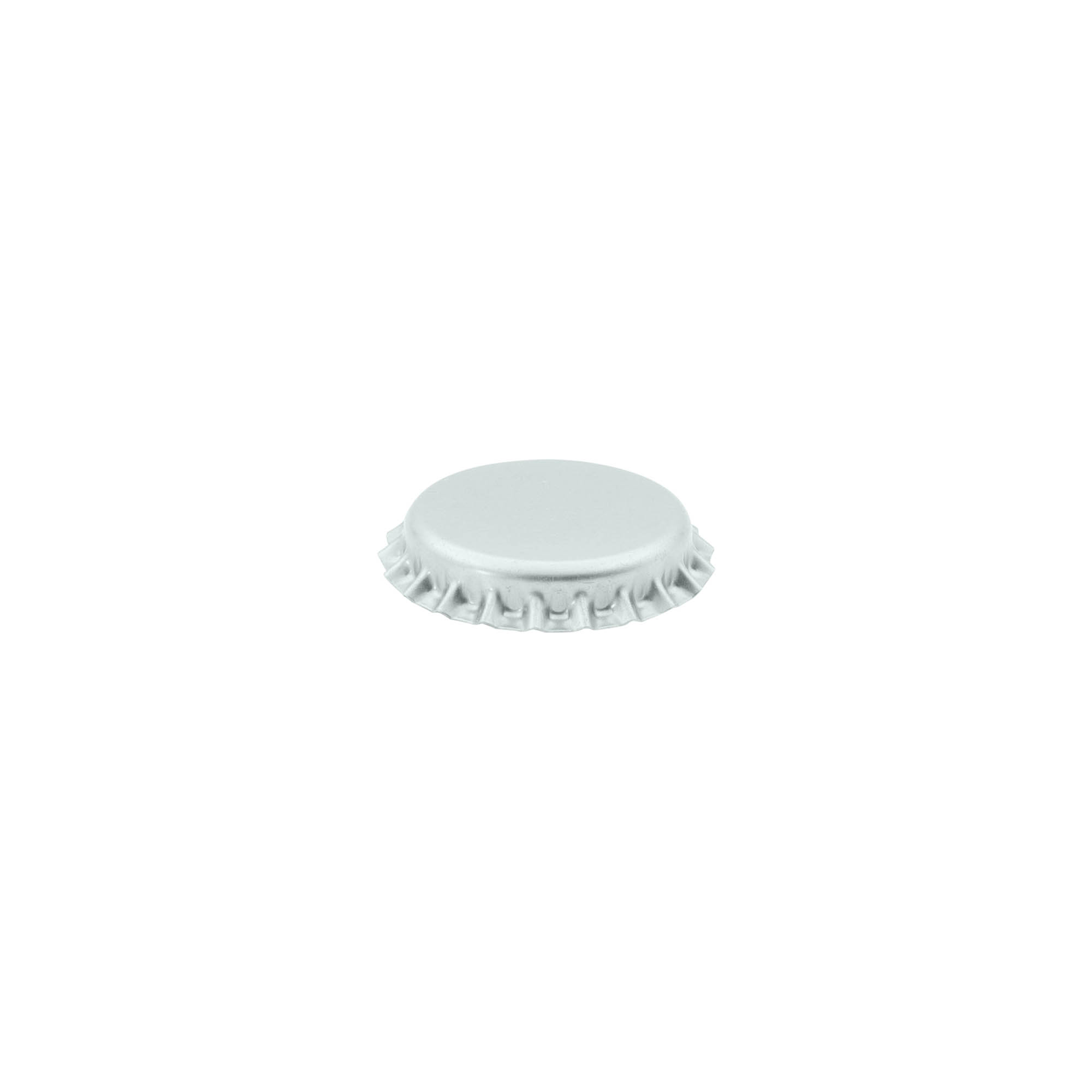 Kroonkurk, 26 mm, metaal, zilver