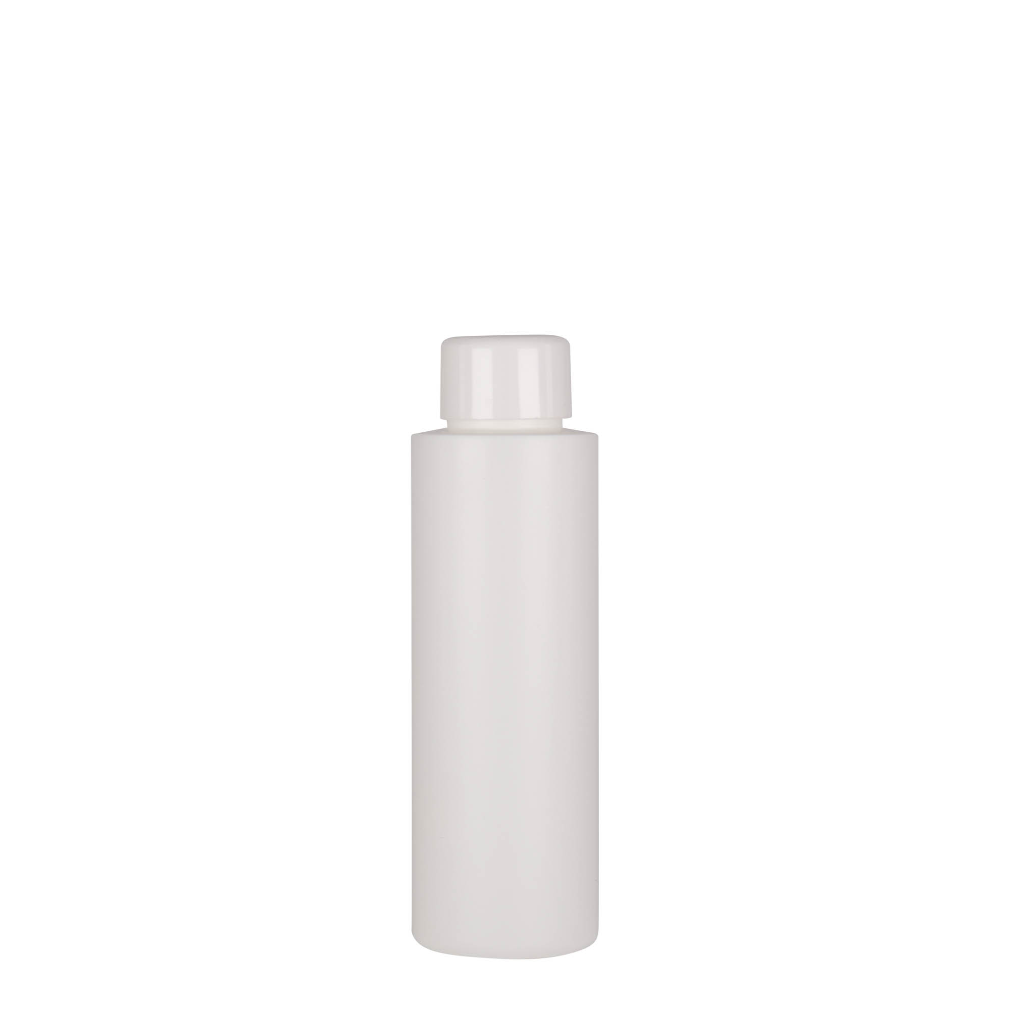 Plastic fles 'Pipe', 100 ml, HDPE, wit, monding: GPI 24/410