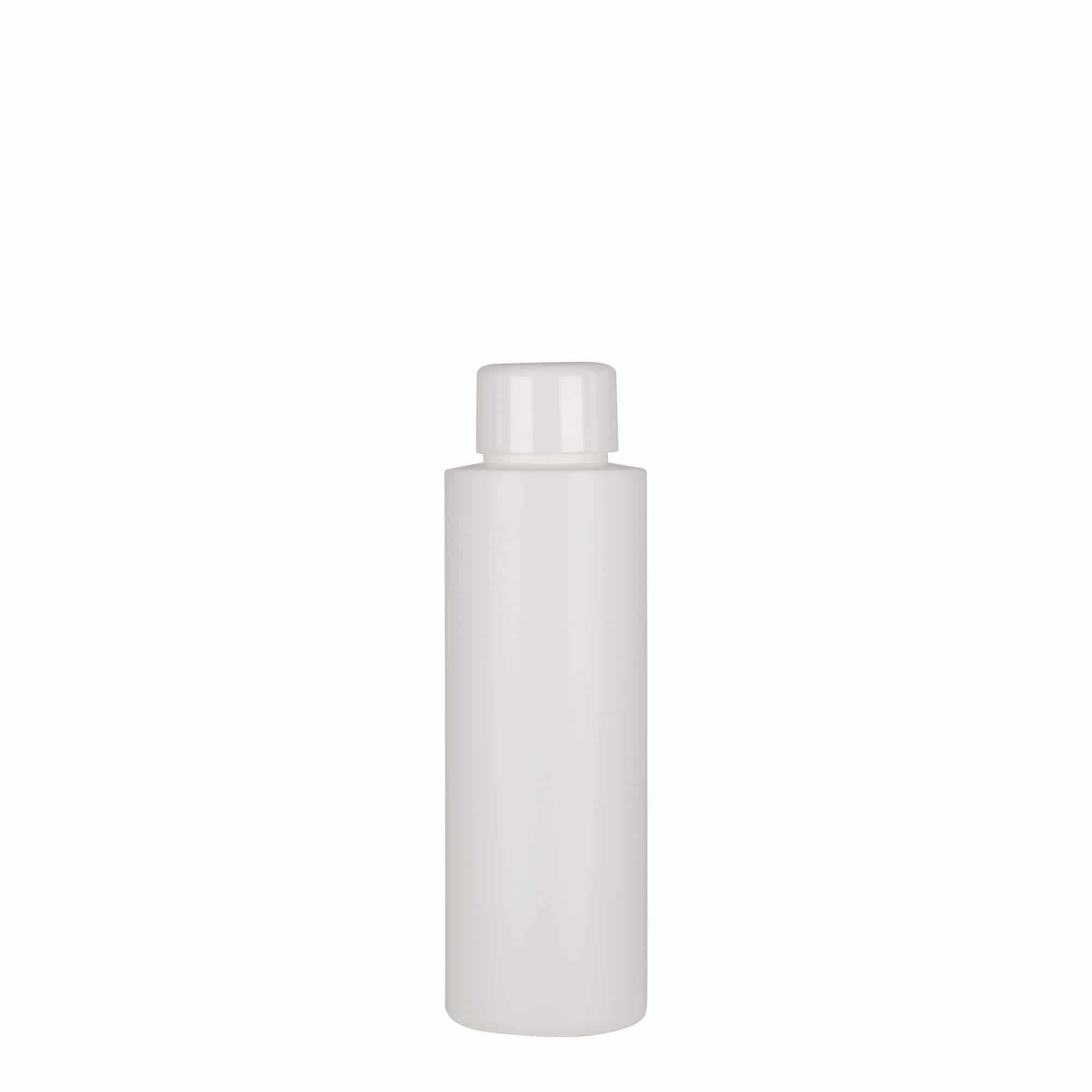 Plastic fles 'Pipe', 100 ml, HDPE, wit, monding: GPI 24/410