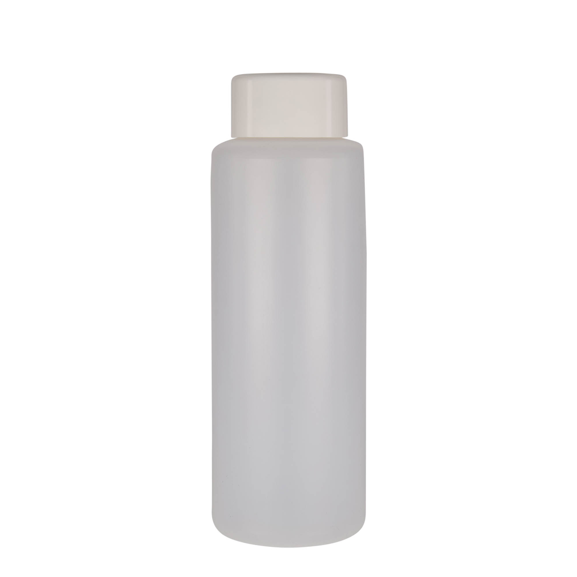 1.000 ml ronde fles, PE-kunststof, natuur, opening: schroefdop